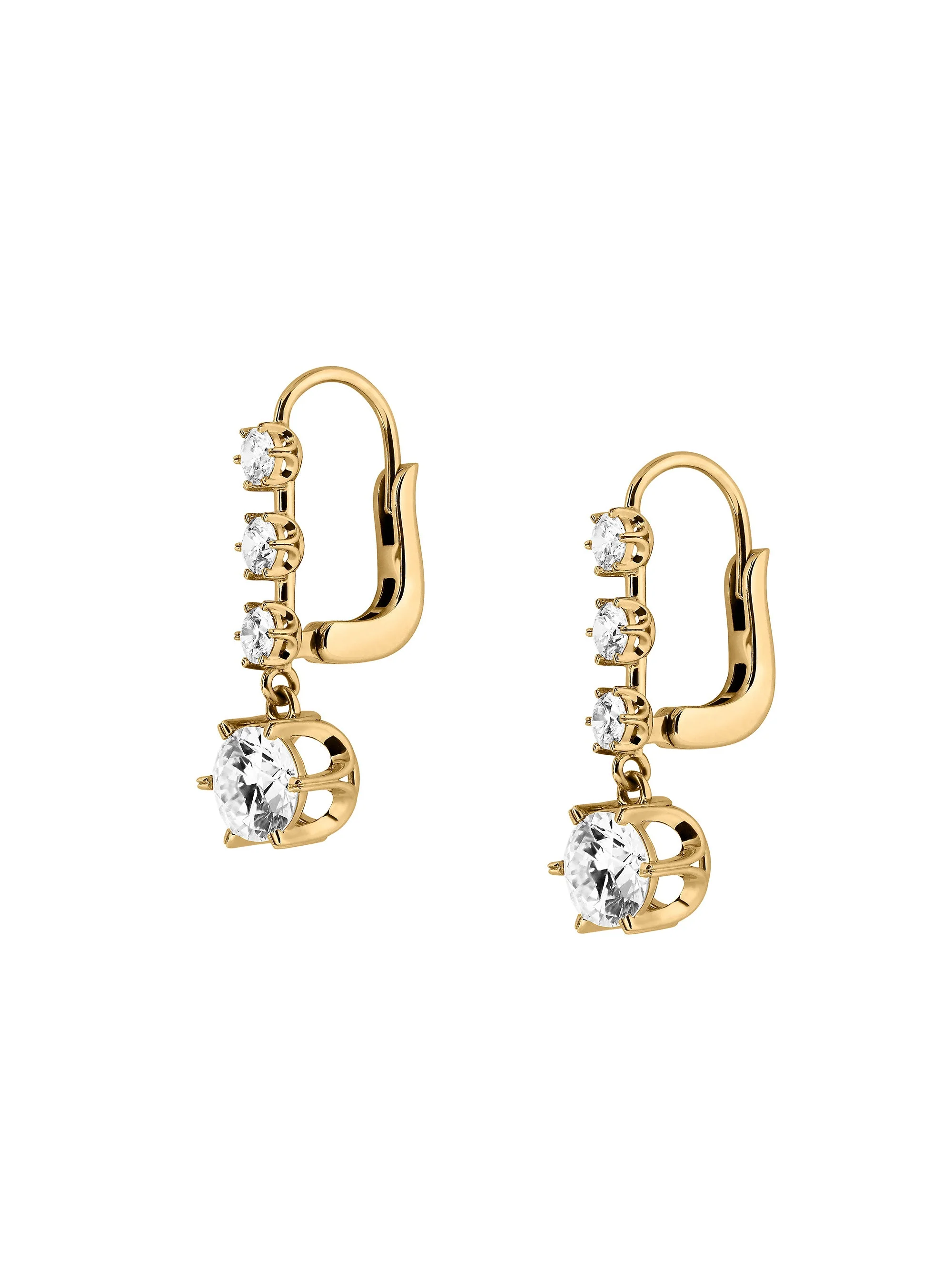 Dorsey - 14K HENRIETTA 4 - STONE DROP EARRINGS IN LAB DIAMOND - Image 2