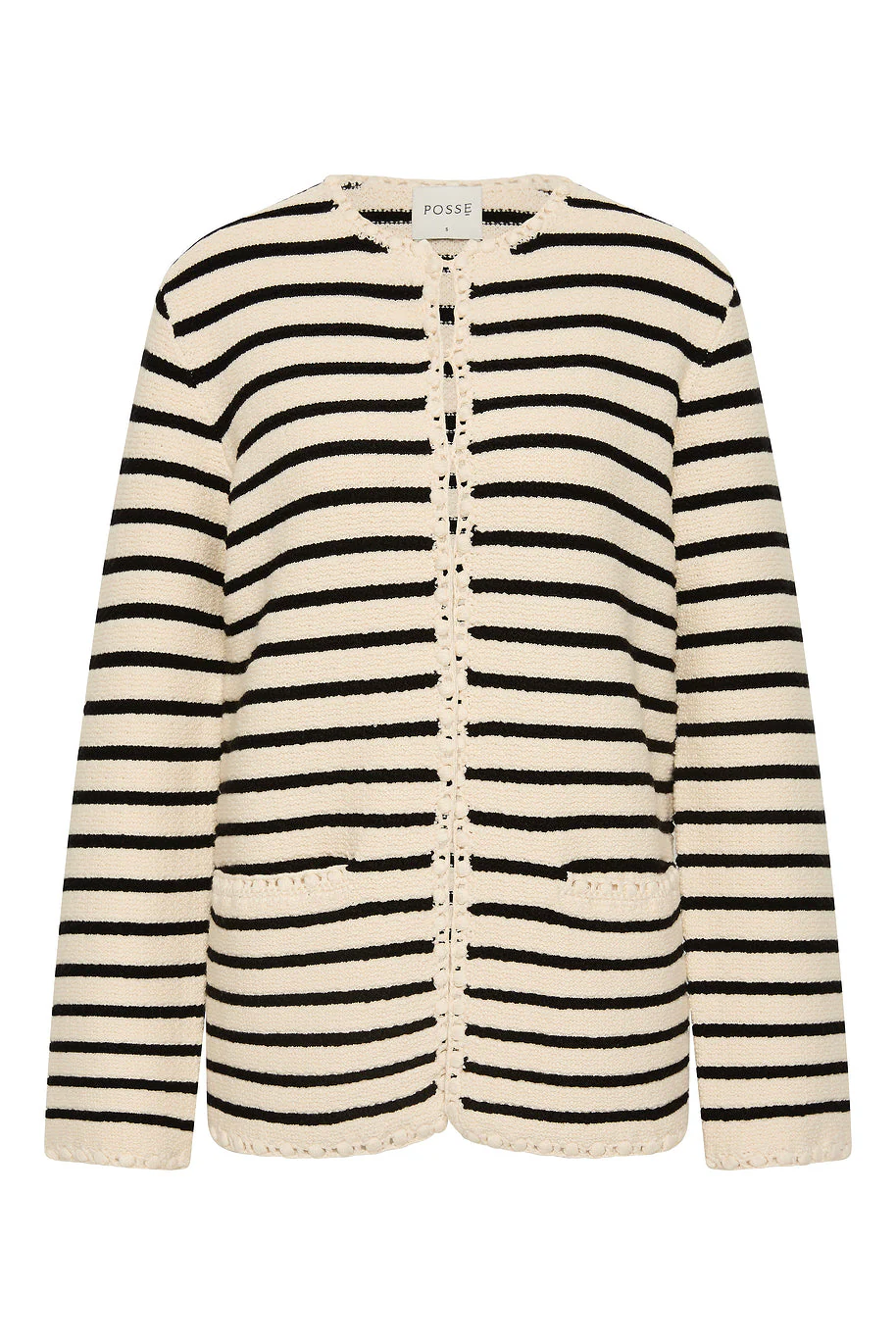 Posse - HENRY CARDIGAN - CREAM & BLACK - Image 5