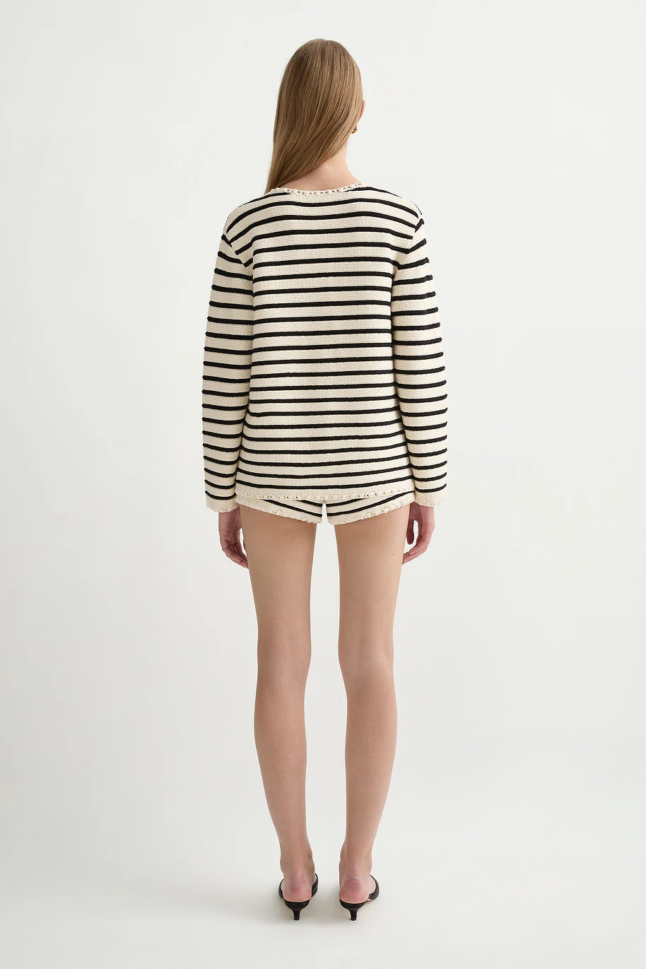 Posse - HENRY CARDIGAN - CREAM & BLACK - Image 9