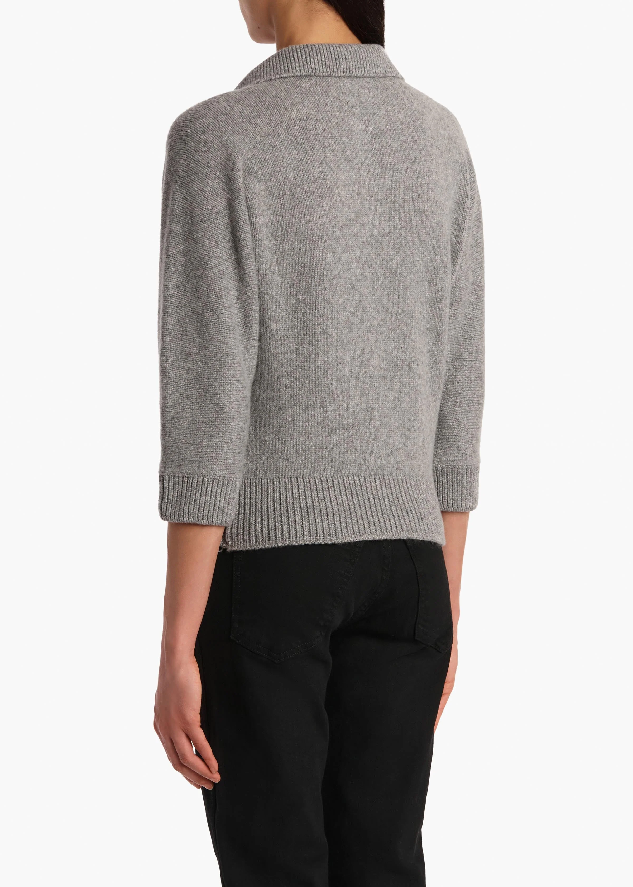 Khaite - Herve Sweater in Fog - Image 4