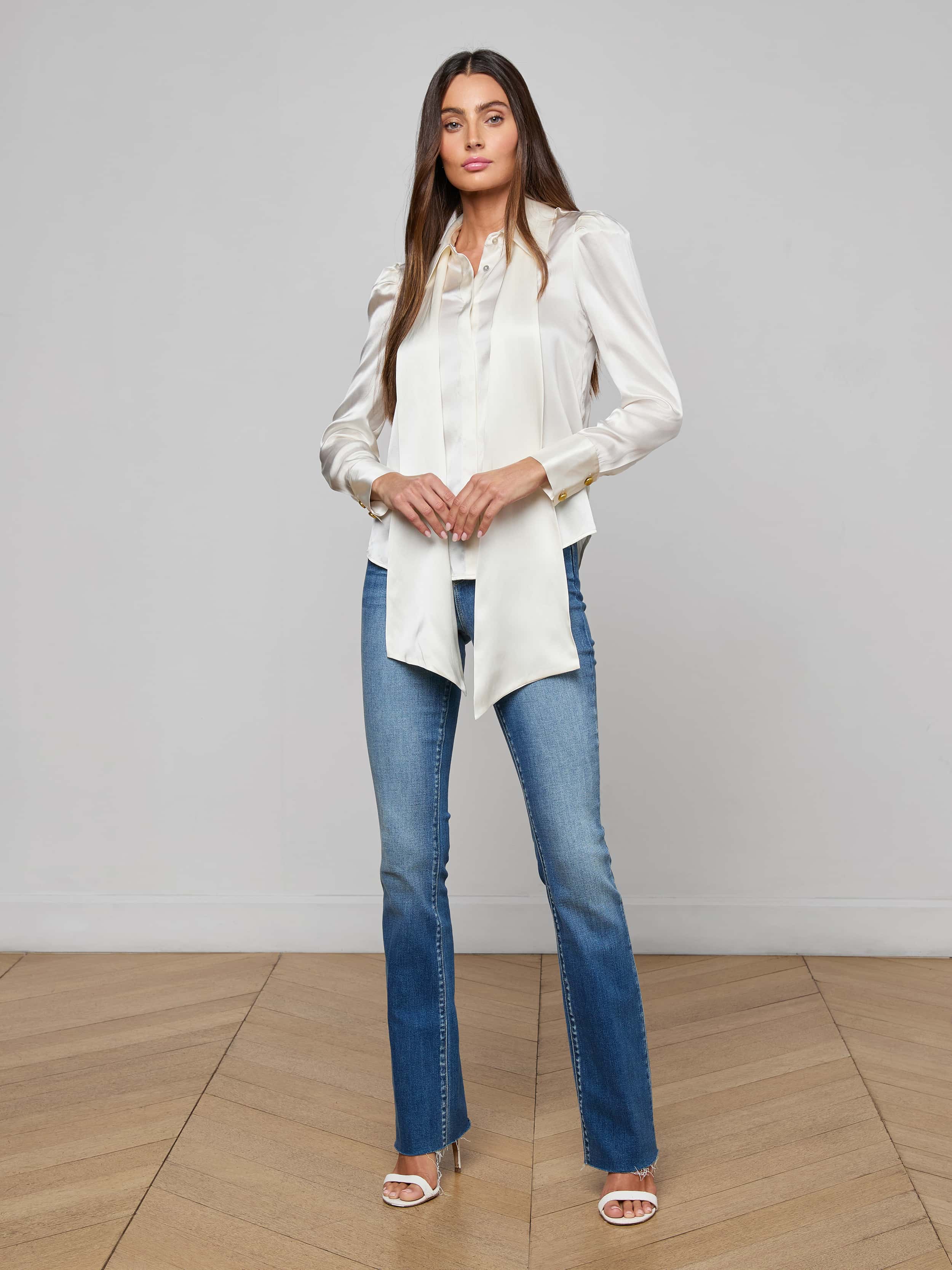 L'AGENCE - Honey Silk Blouse - Image 5