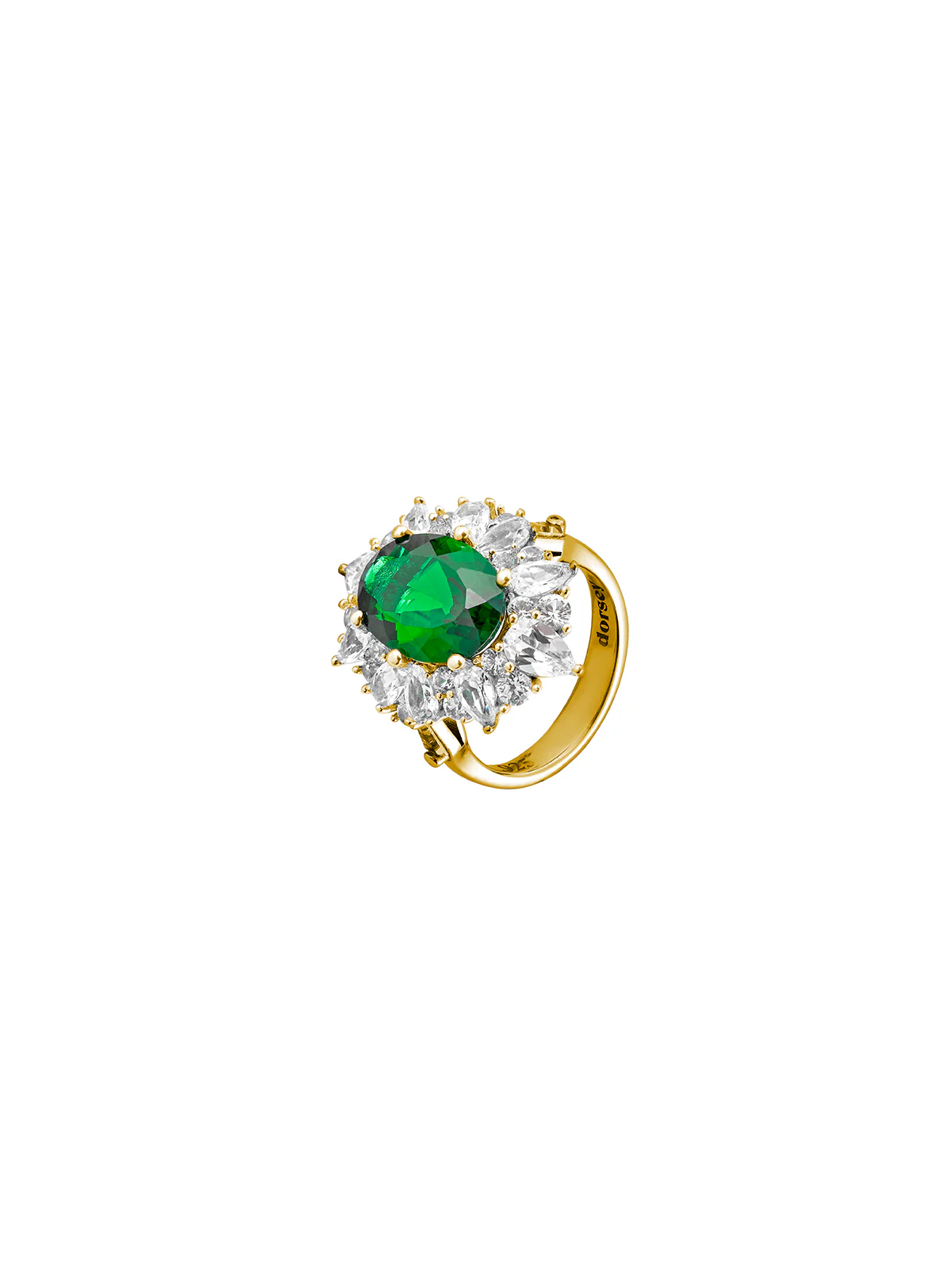 Dorsey - HOUGHTON, LAB EMERALD RING, GOLD - Image 2