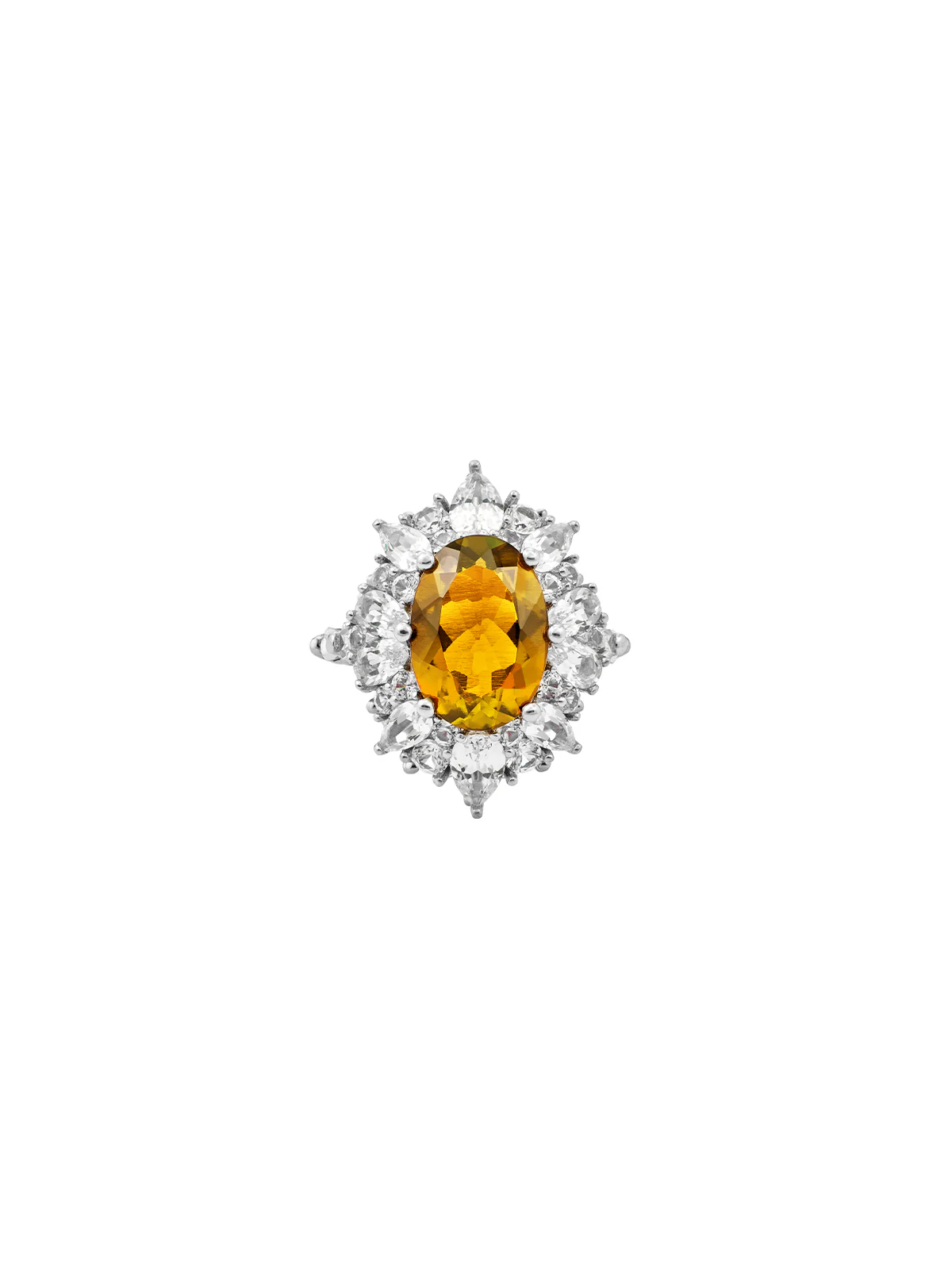 Dorsey - HOUGHTON, LAB YELLOW SAPPHIRE RING, SILVER