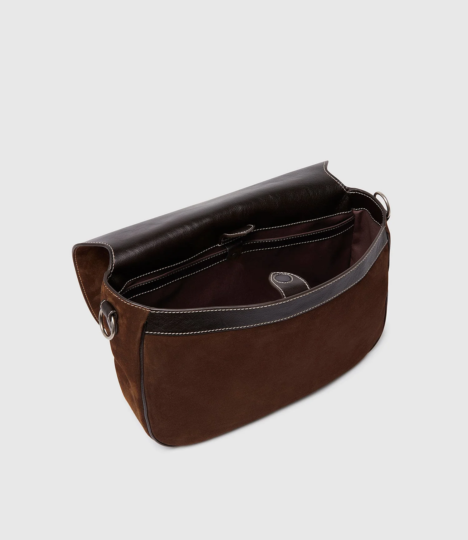 Metier - Hunter Messenger Suede Chocolate - Image 3