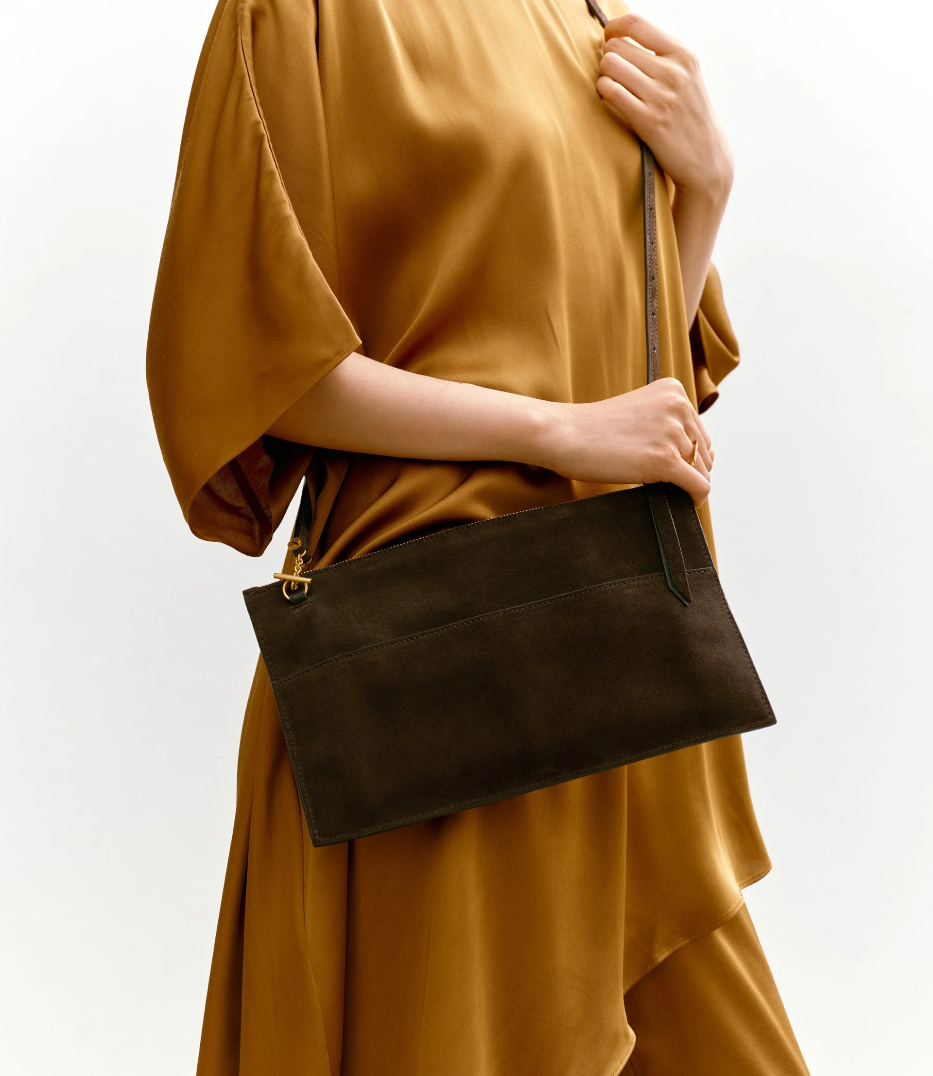 Metier - Incognito Clutch Suede Chocolate - Image 5