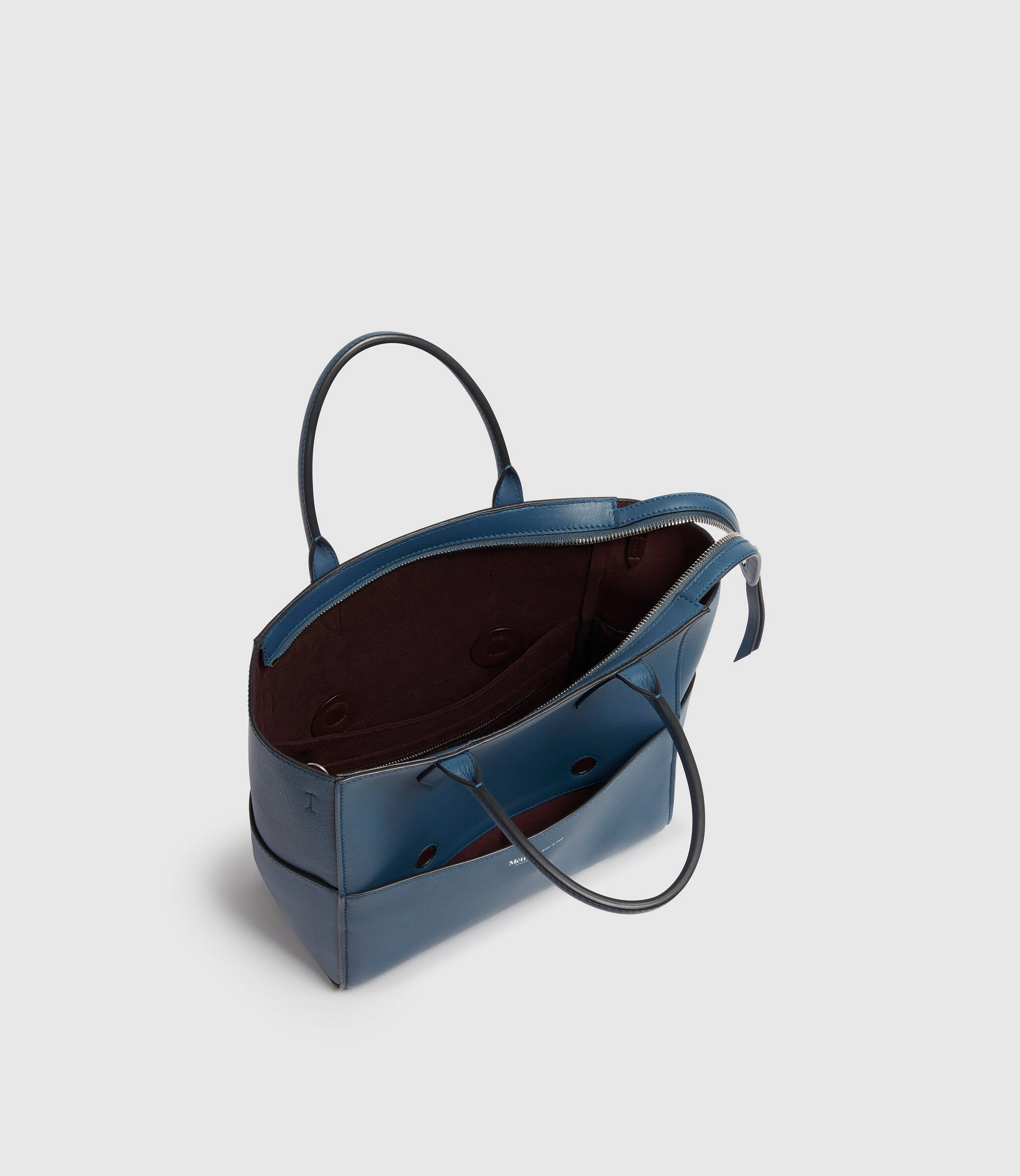 Metier - Incognito Crossbody Cabas Smooth Calfskin Storm - Image 3