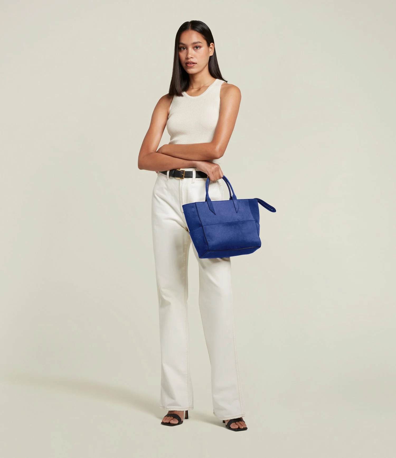 Metier - Incognito Crossbody Suede Navy - Image 4
