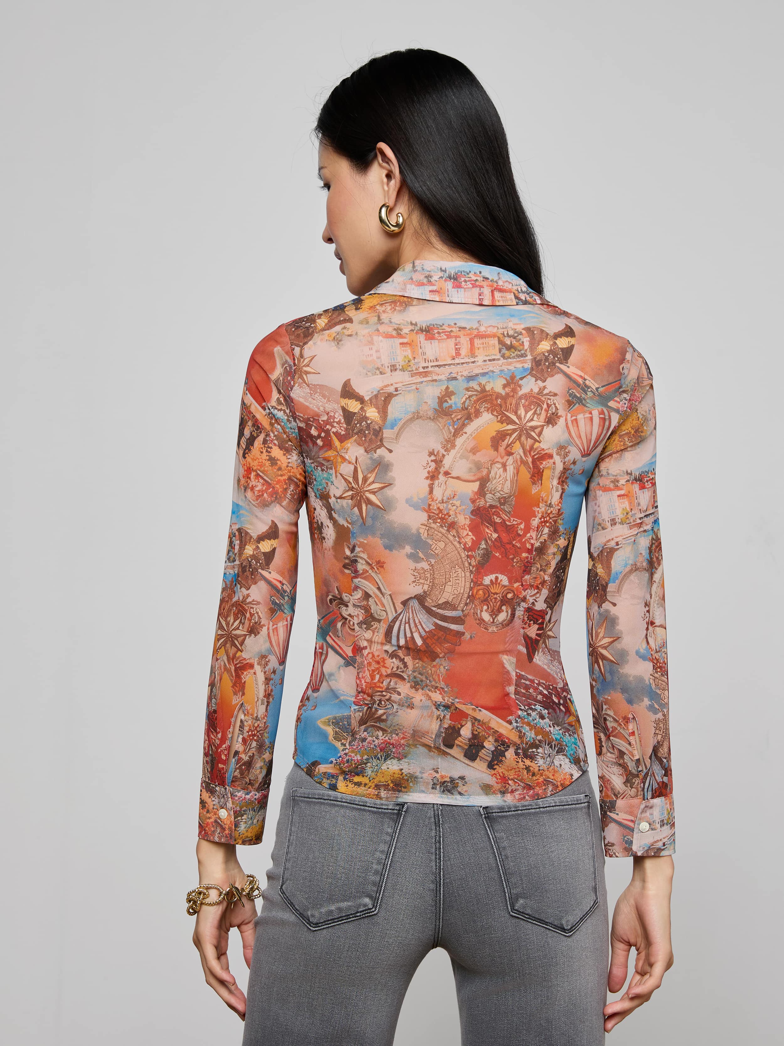 L'AGENCE - Indiana Mesh Blouse - Image 4