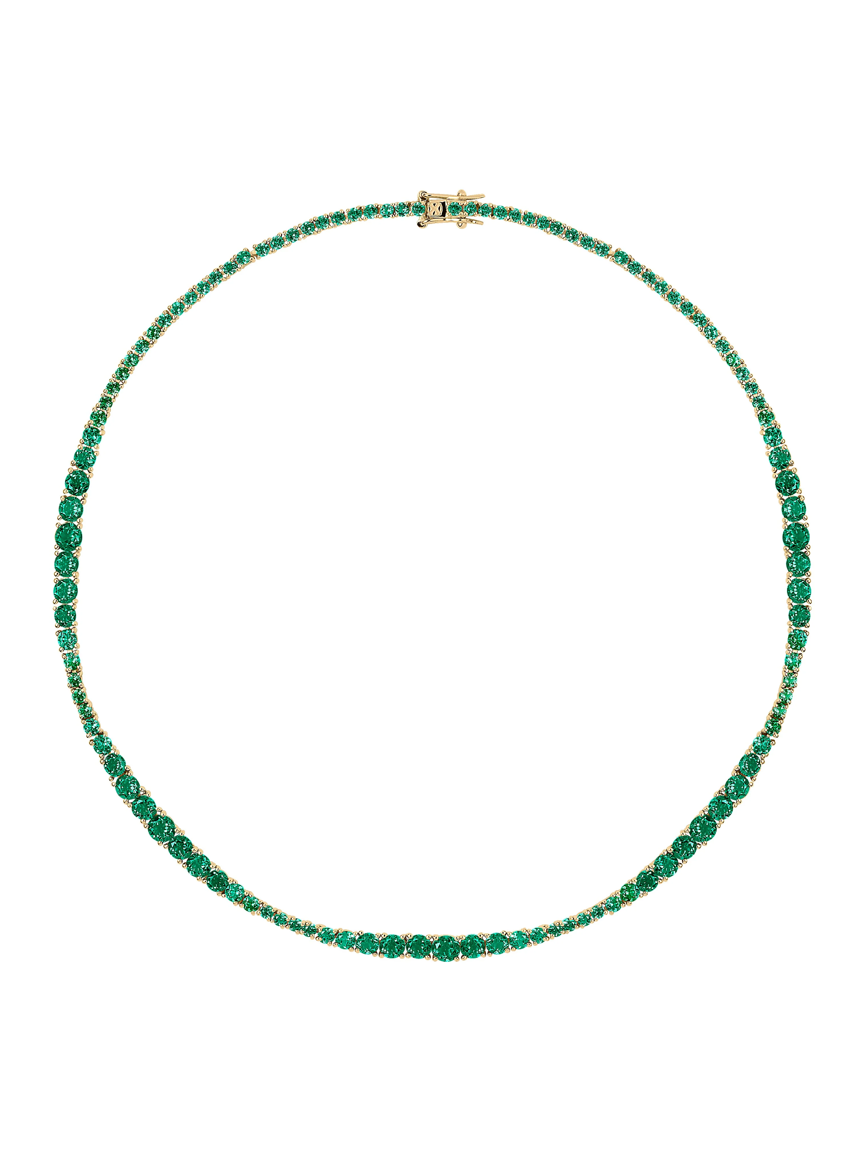 Dorsey - ISADORA RIVIÈRE NECKLACE IN LAB EMERALD