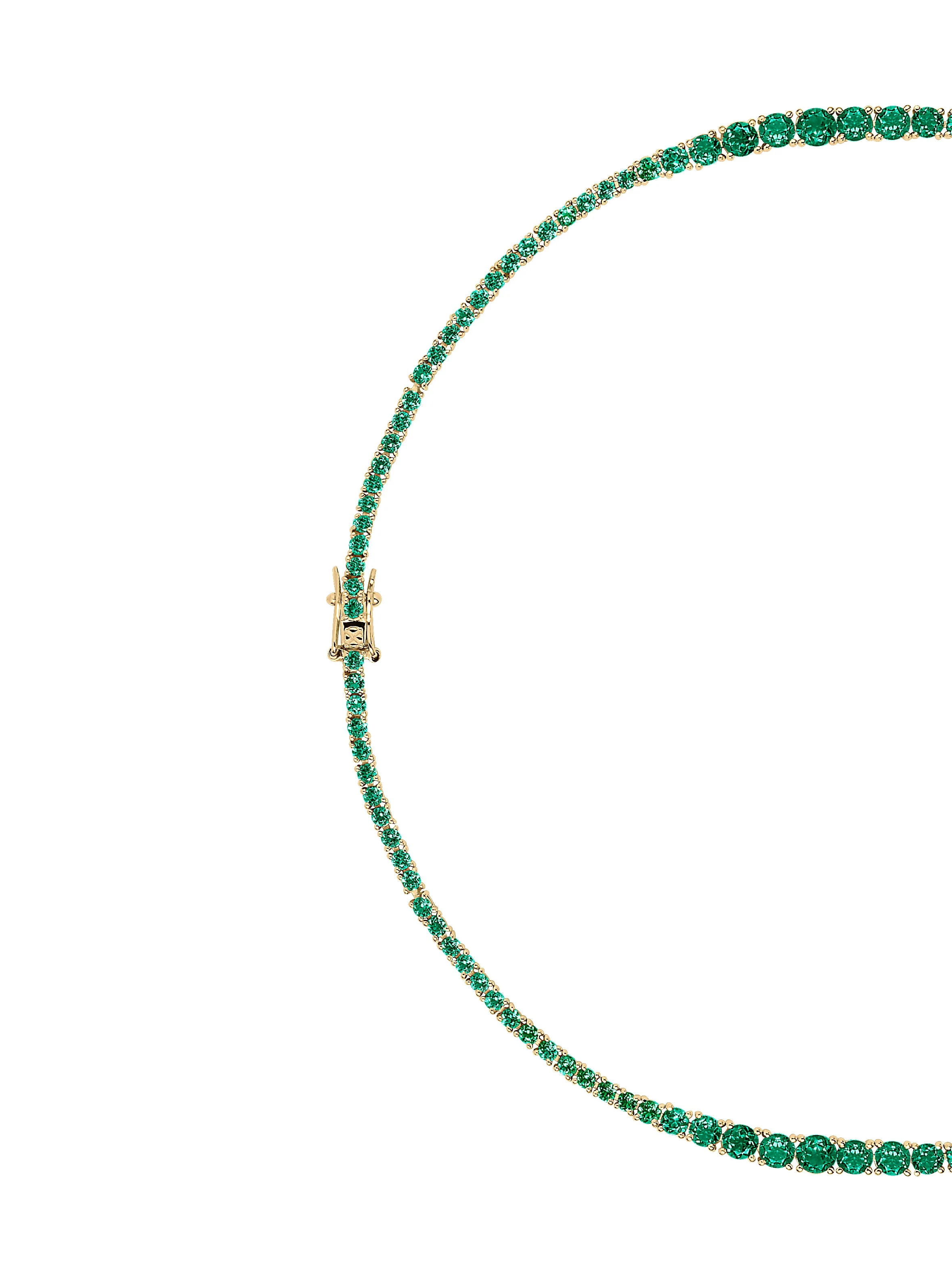Dorsey - ISADORA RIVIÈRE NECKLACE IN LAB EMERALD - Image 2