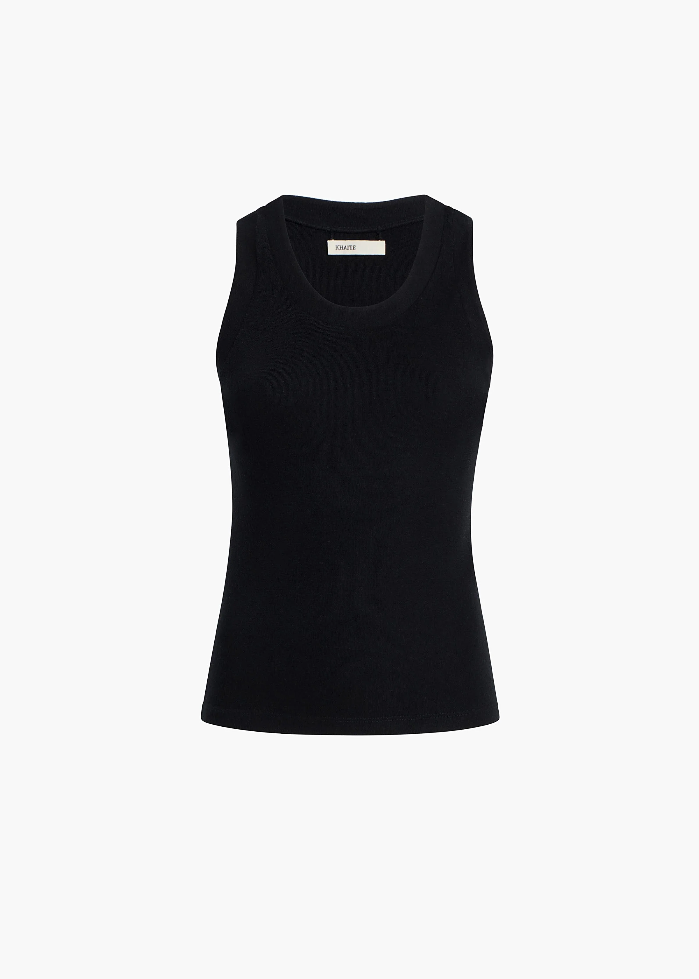 Khaite - Isha Top in Black Silk Cashmere Jersey - Image 8