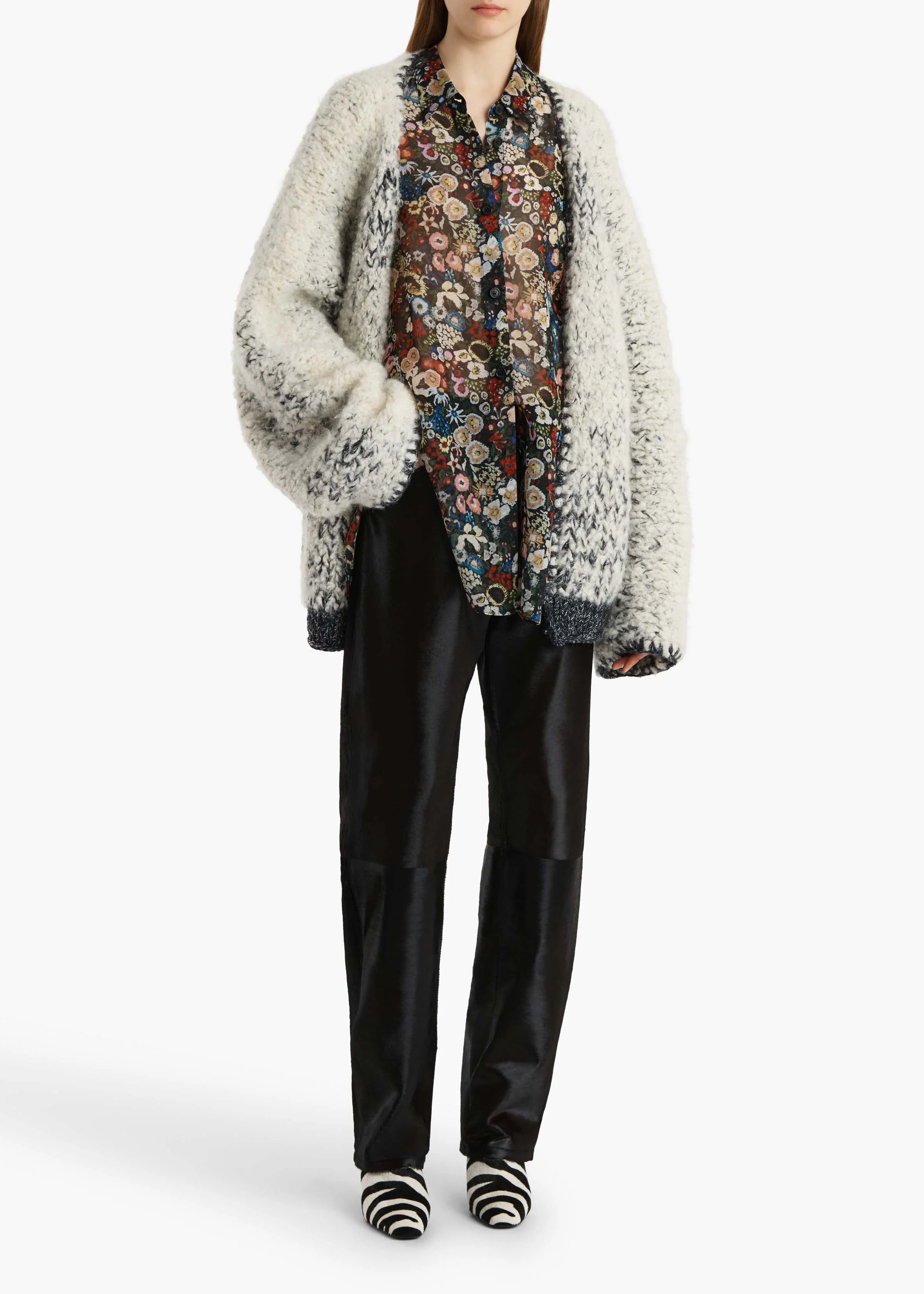 Khaite - Jack Cardigan in Black and Glaze - Image 2