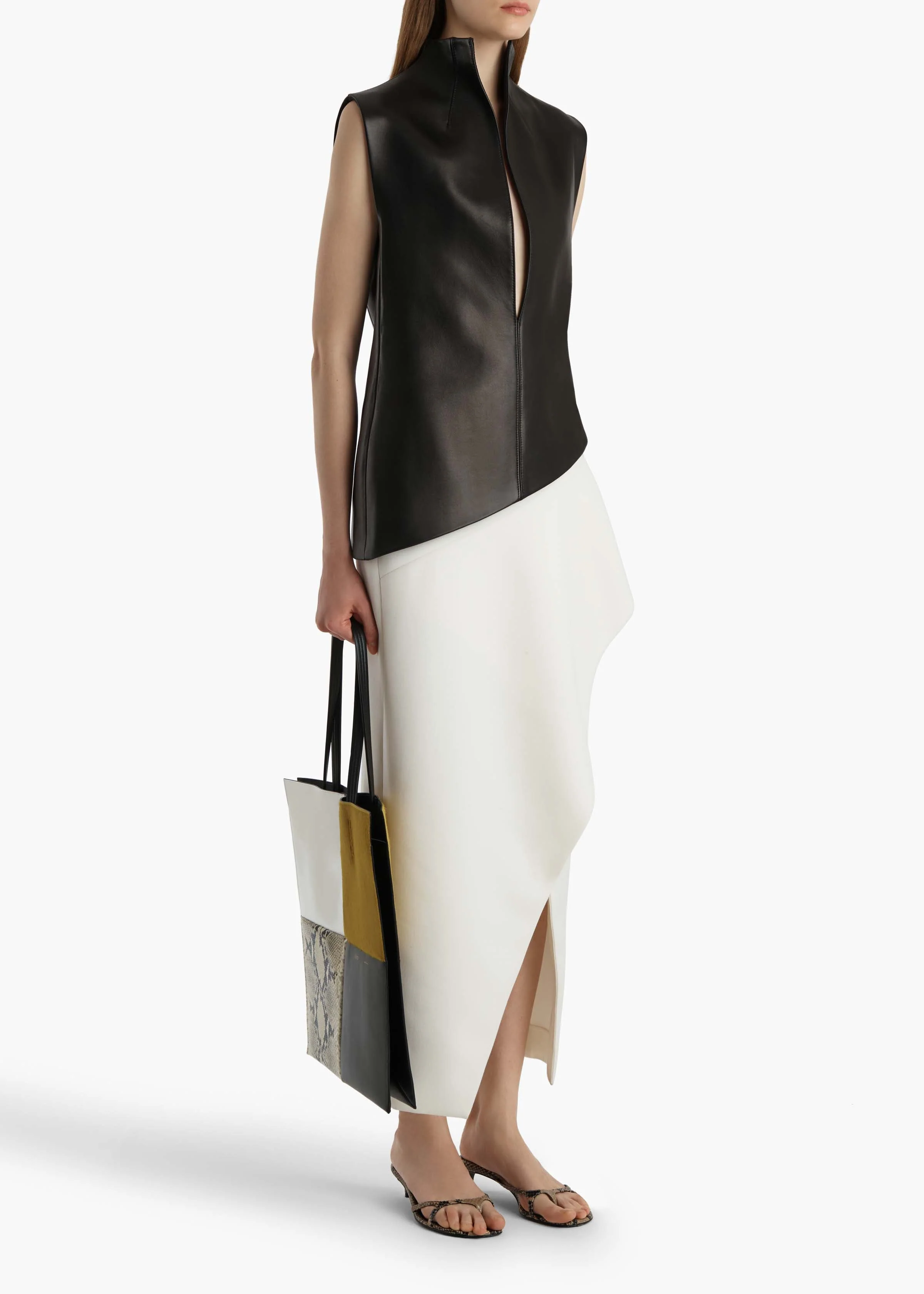 Khaite - Jaia Skirt in Cream - Image 2