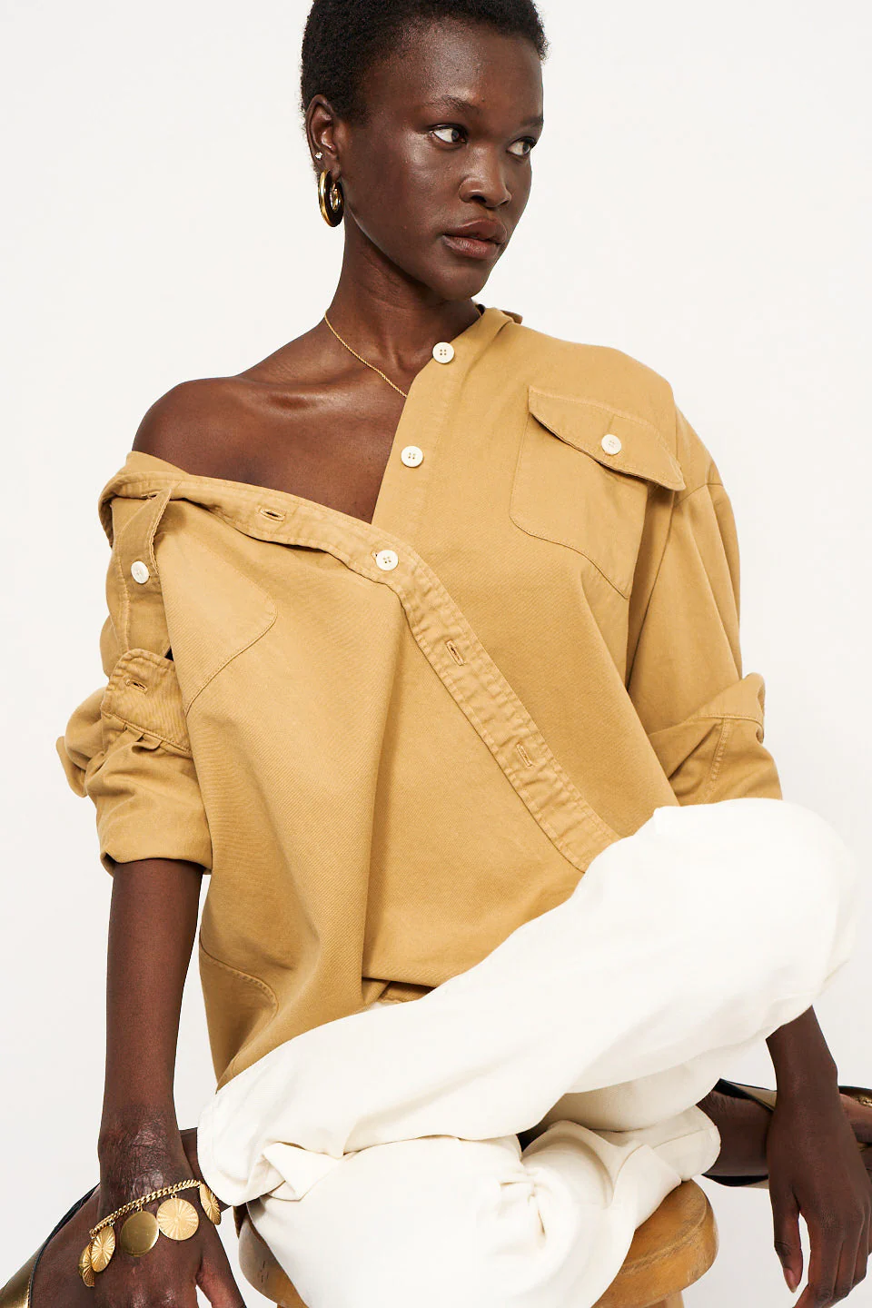 Jamie Haller - The Big Shirt in Tan