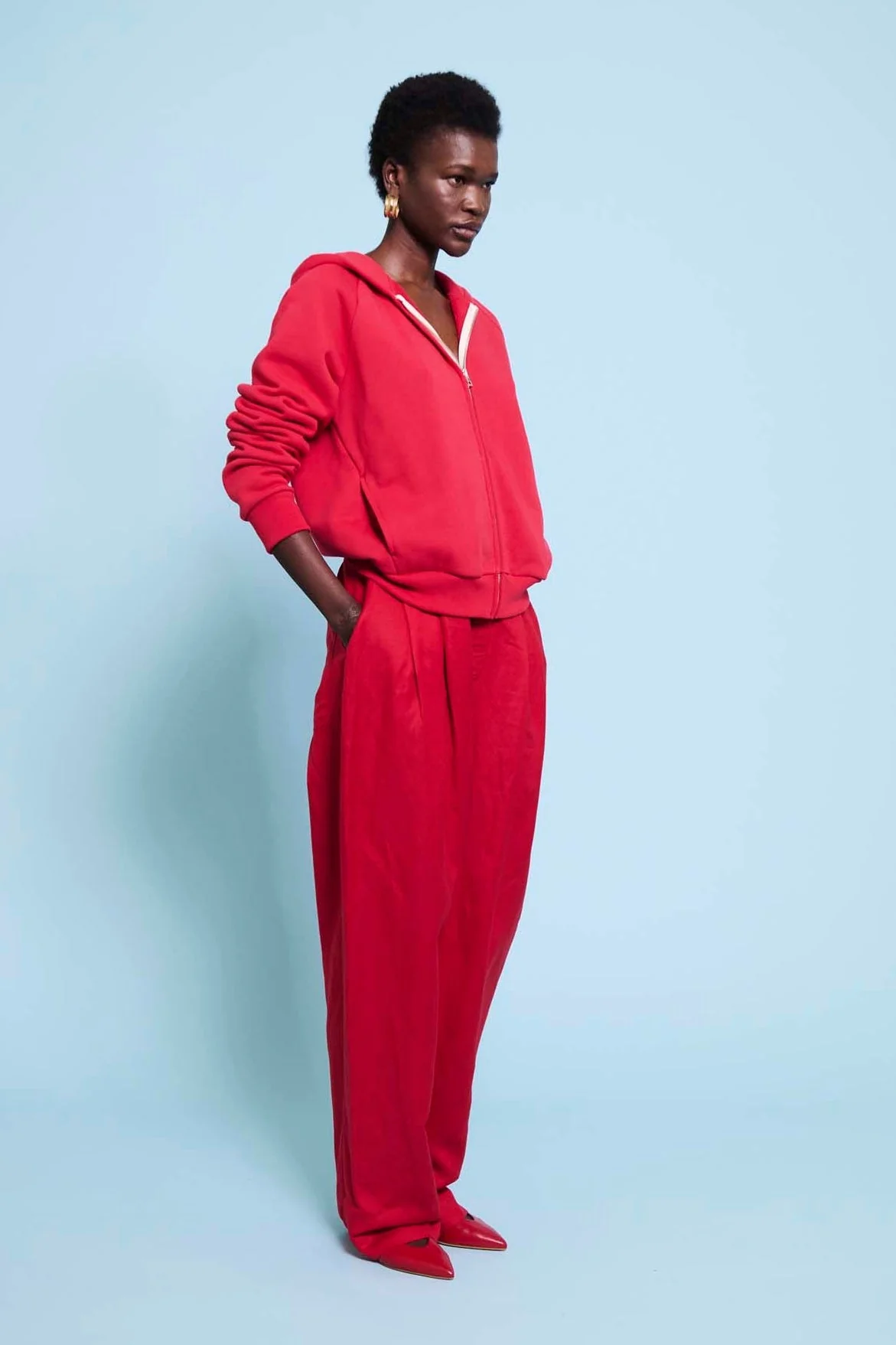 Jamie Haller - The Bird Hoodie in Red - Image 3