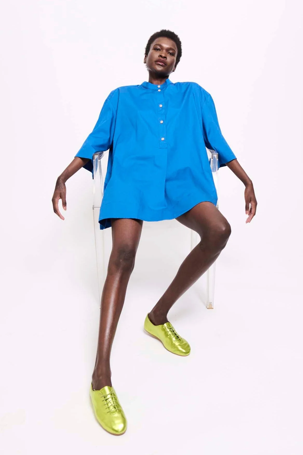 Jamie Haller - The Caftan Mini Dress in Royal Blue - Image 5