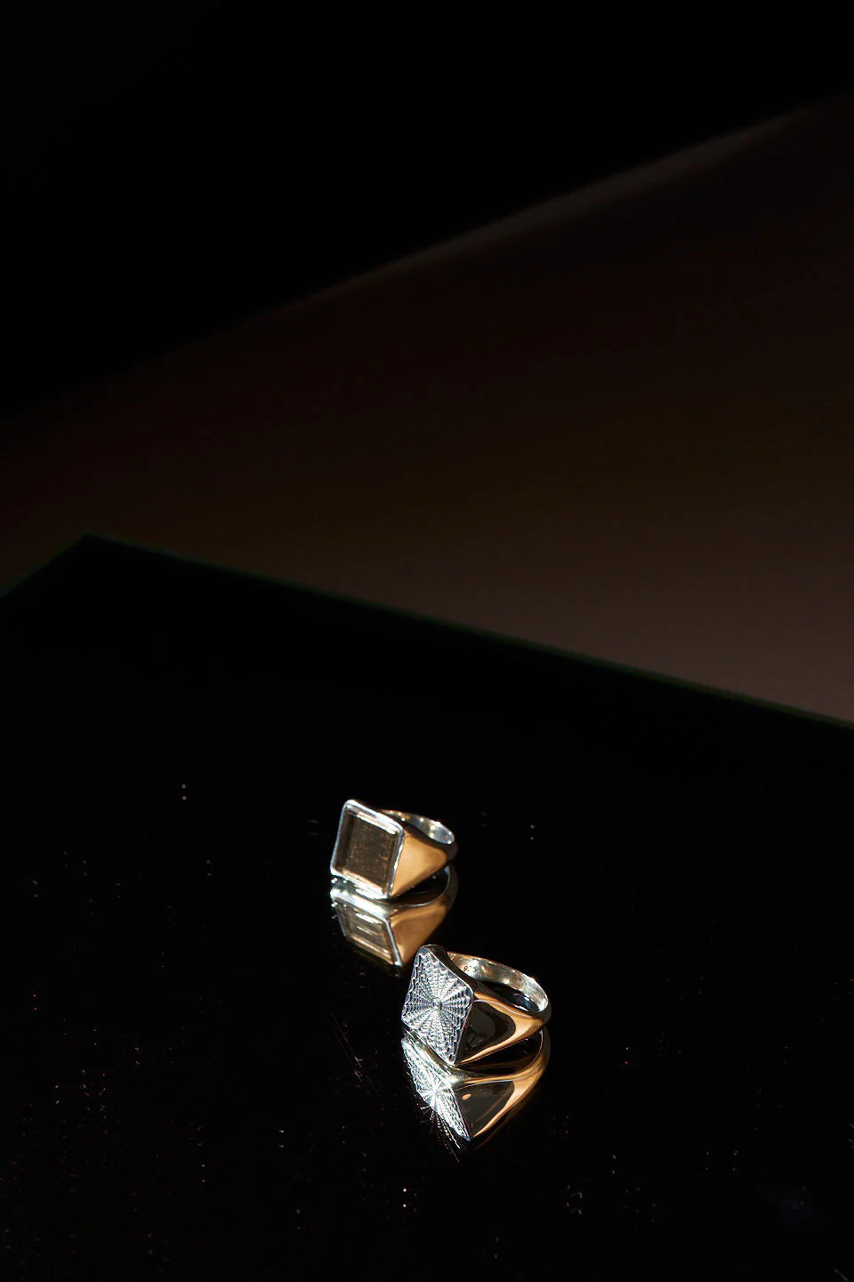 Jamie Haller - The Chaos Sunburst Square Signet in Sterling Silver - Image 5