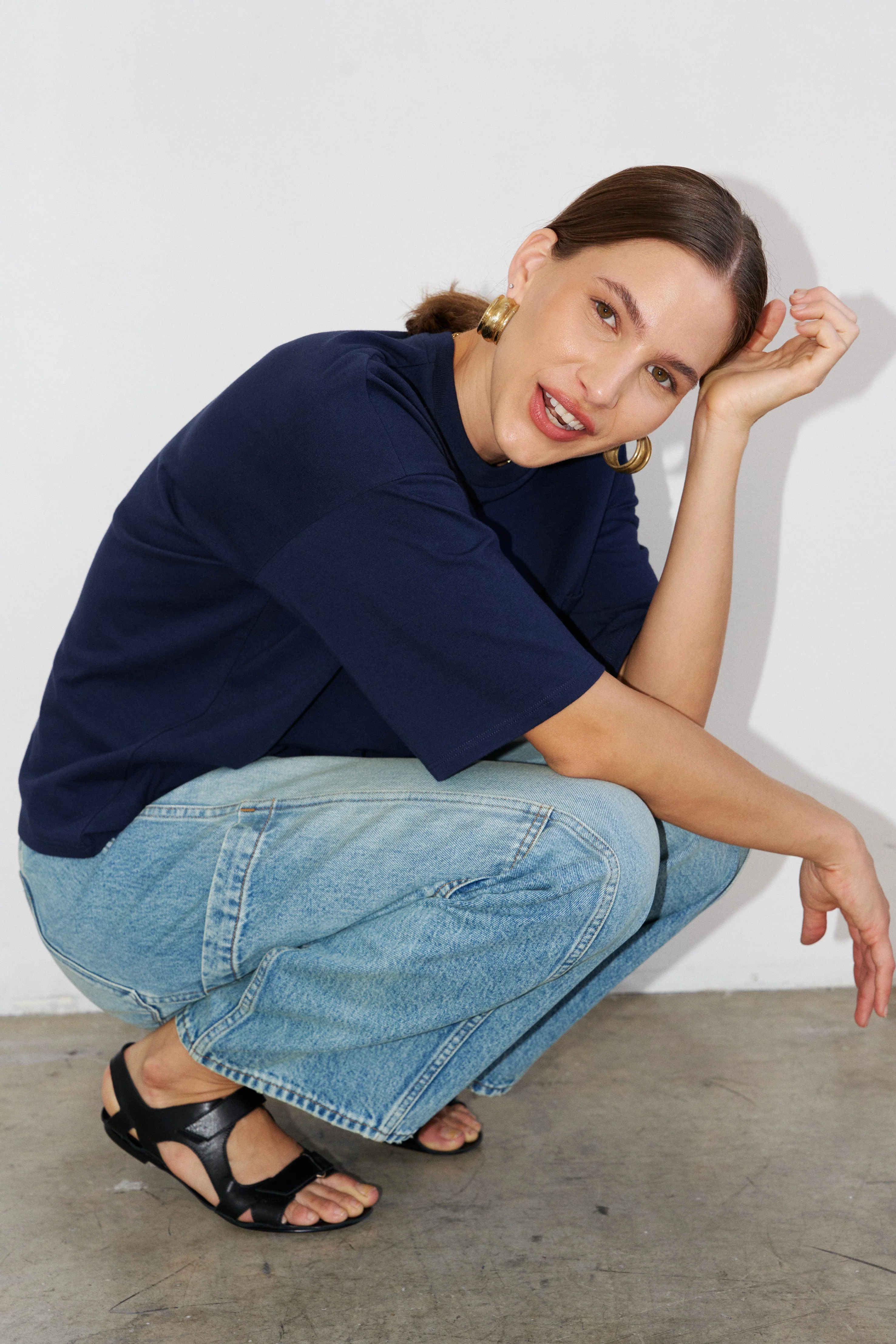 Jamie Haller - The Crop Painter in Worn Indigo - Image 7