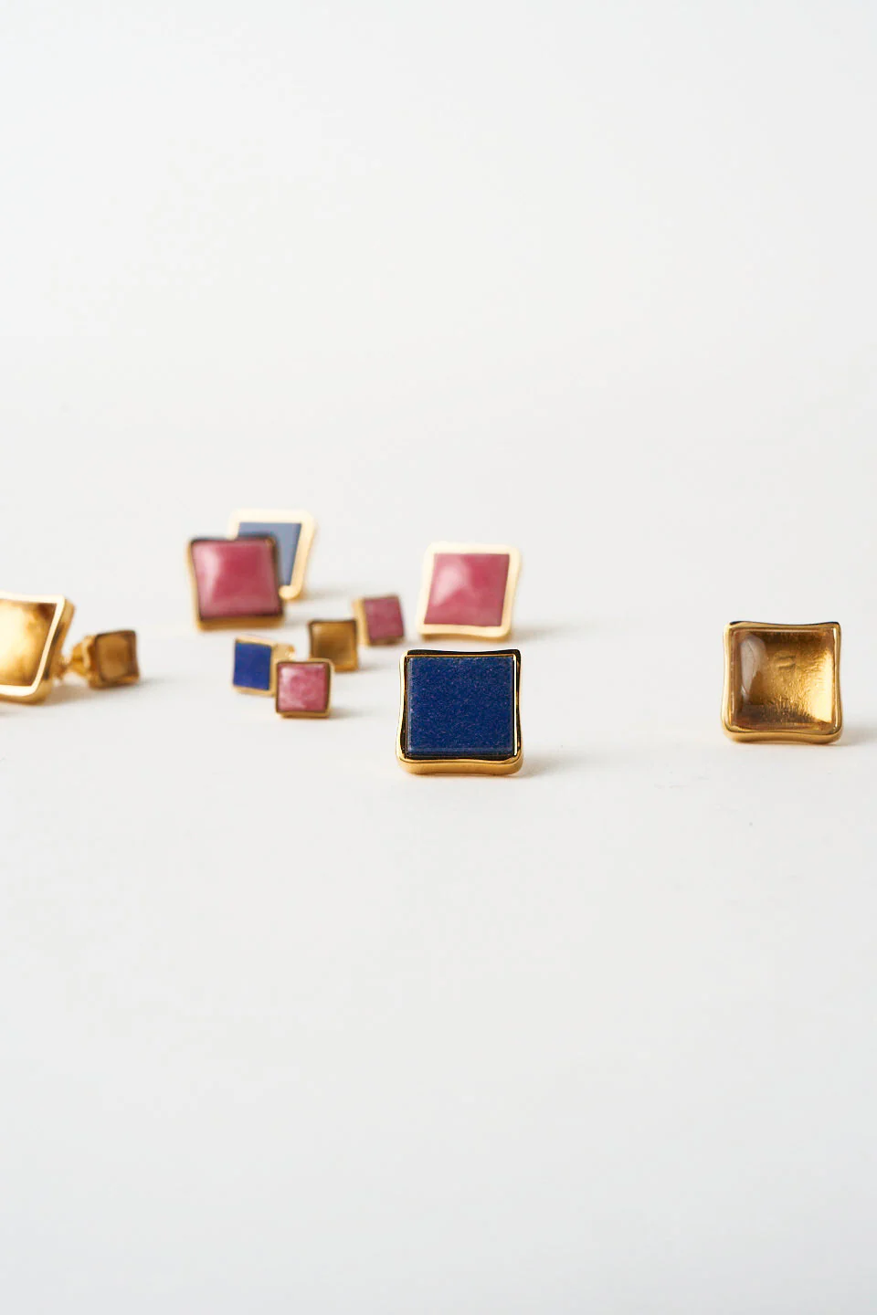 Jamie Haller - The Cufflink Stud Earring - Small in Blue Aventurine - Image 6