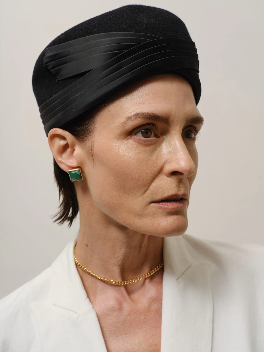 Jamie Haller - The Cufflink Stud Earring - Small in Dark Aventurine - Image 7
