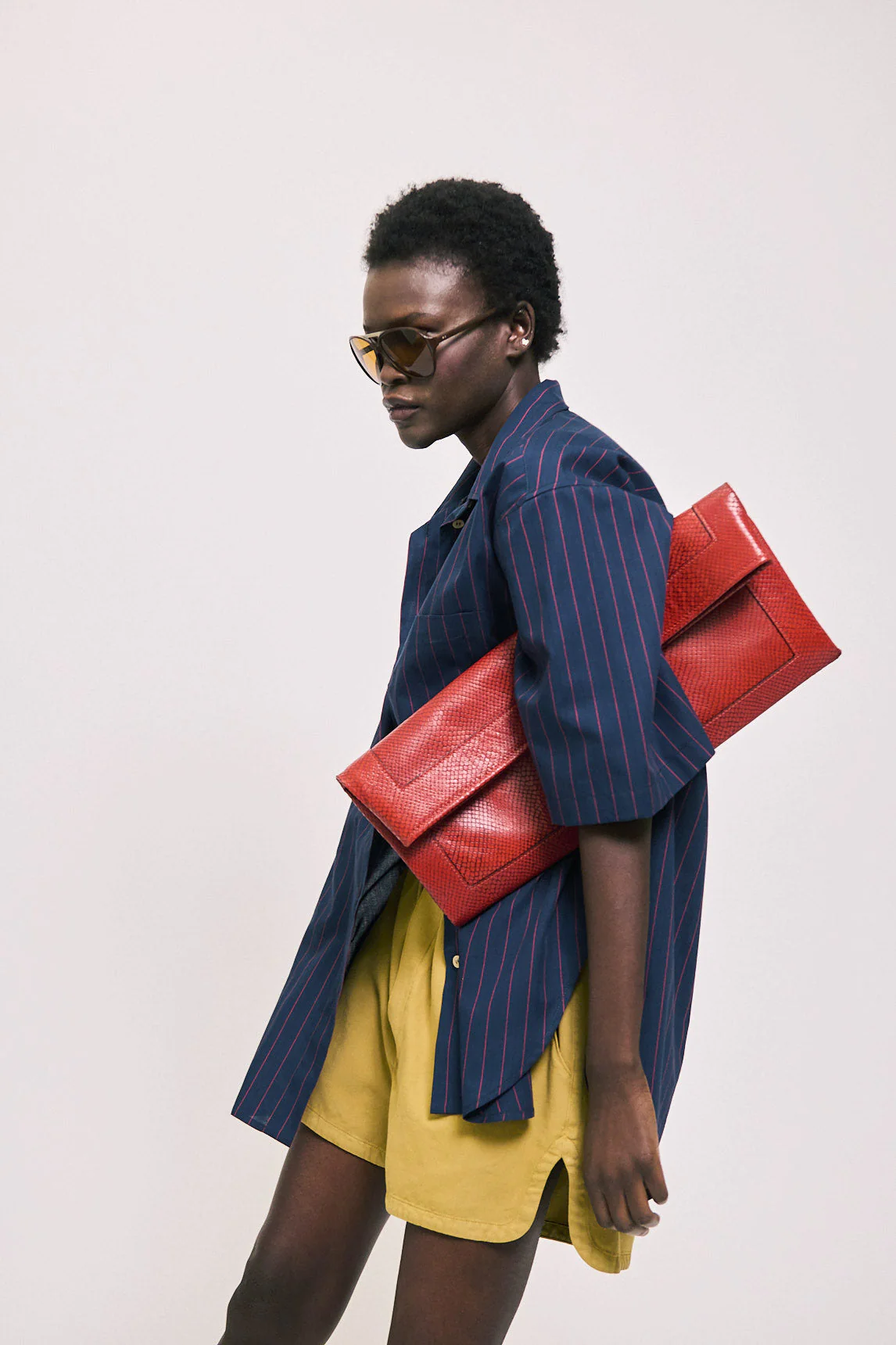 Jamie Haller - The Document Clutch in Red Snake - Image 10