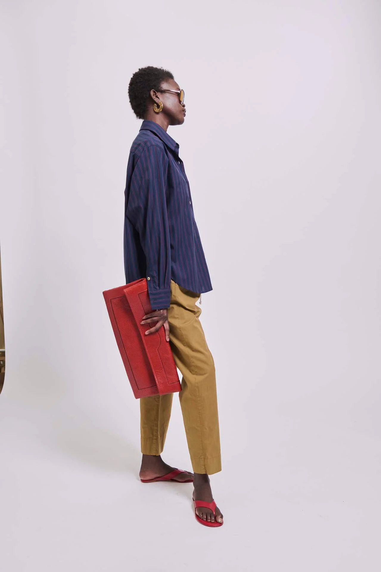 Jamie Haller - The Document Clutch in Red Snake - Image 6