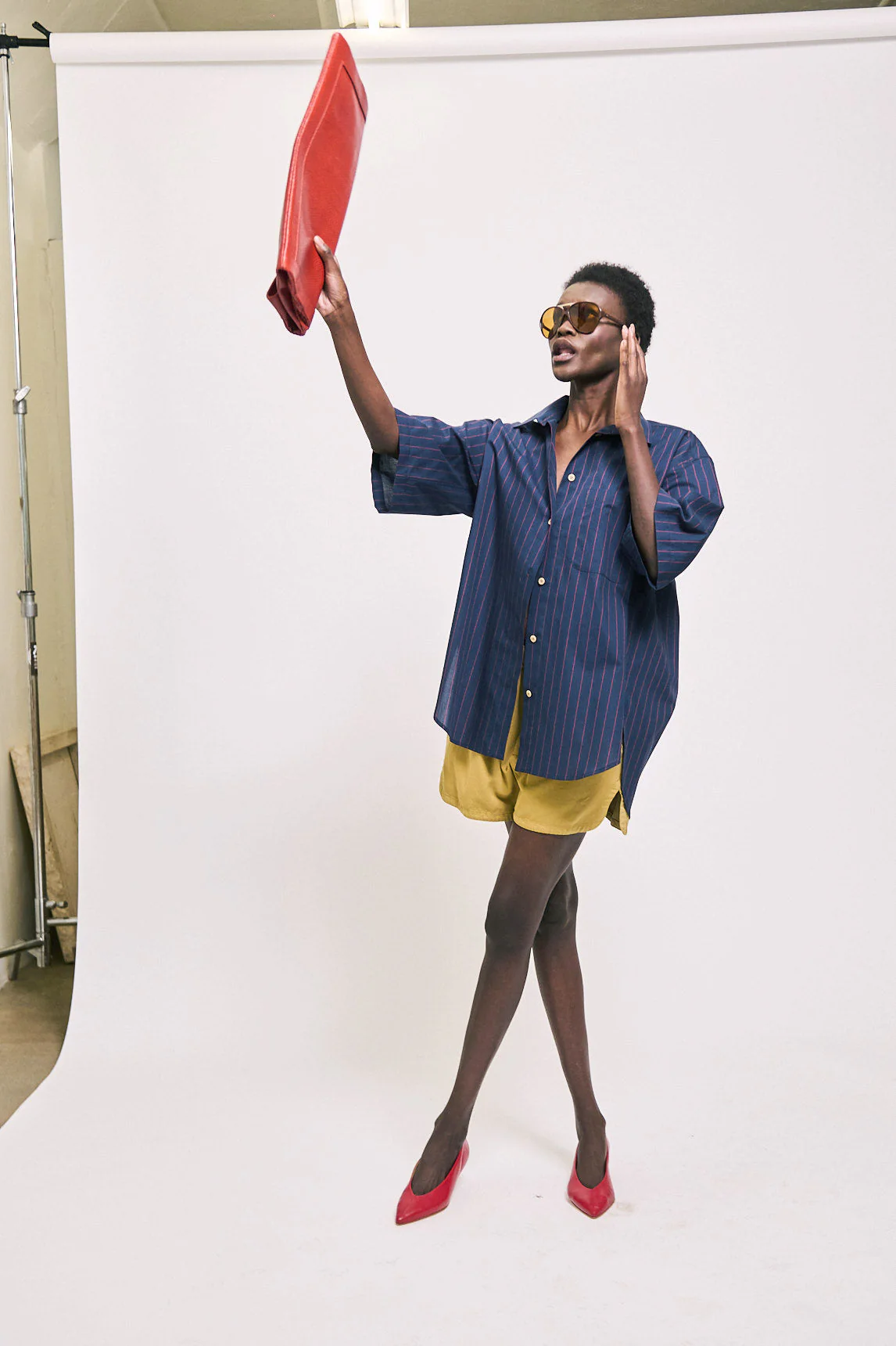 Jamie Haller - The Document Clutch in Red Snake - Image 8