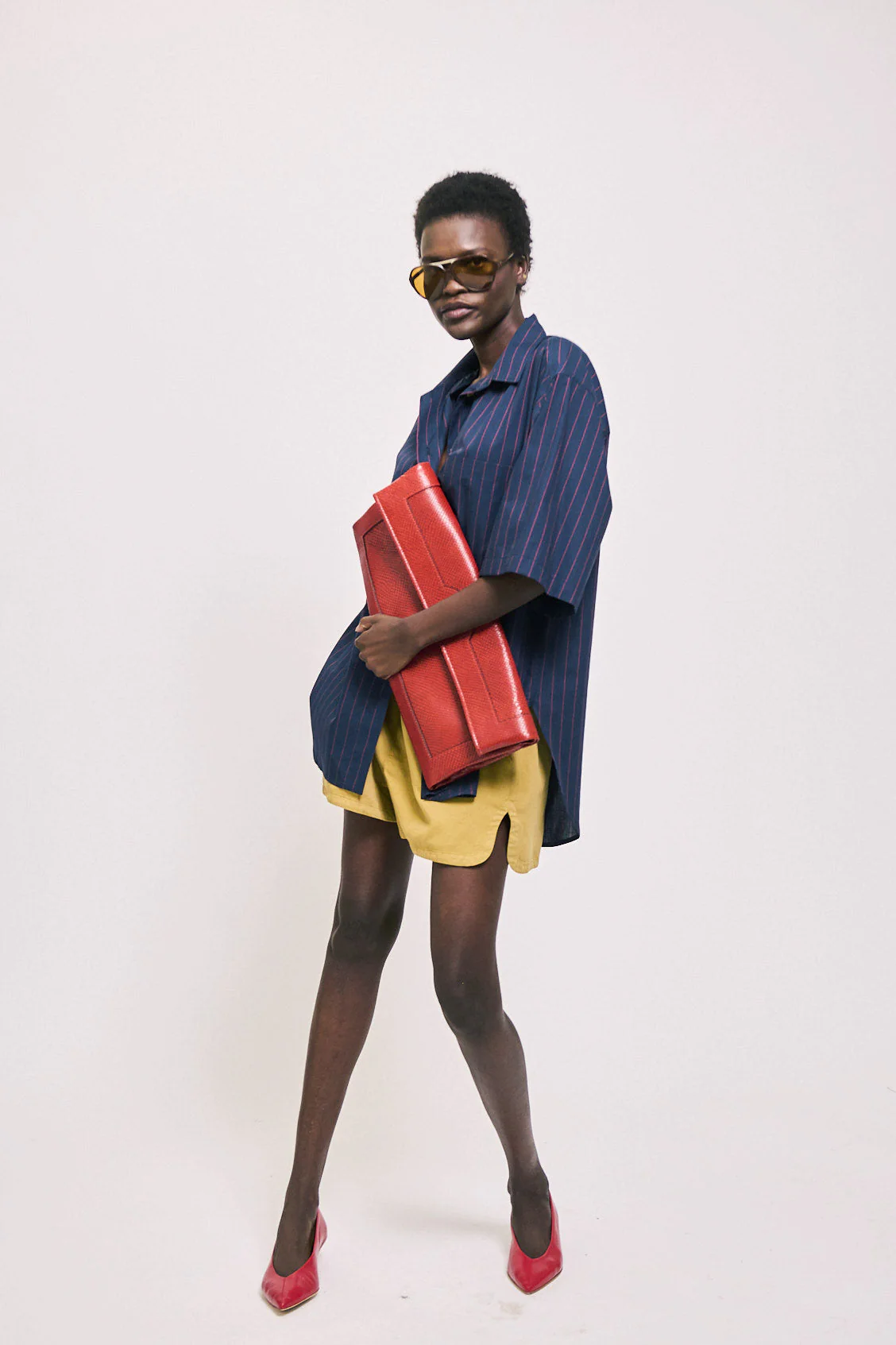 Jamie Haller - The Document Clutch in Red Snake - Image 9