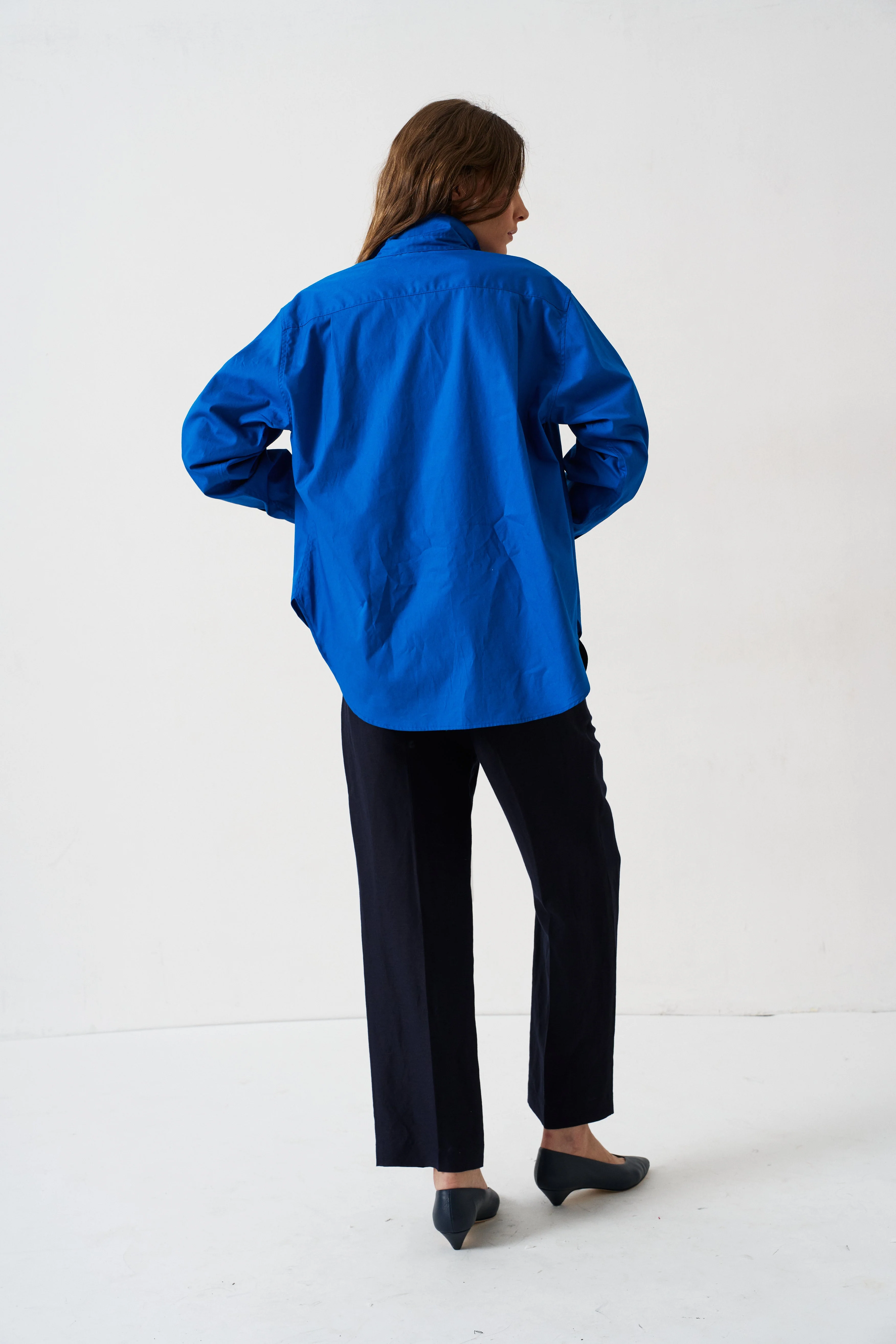 Jamie Haller - The Logo Weekend Shirt in Royal Blue - Image 11