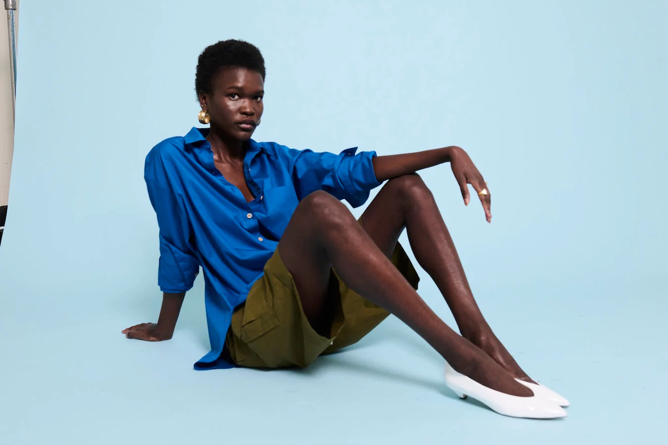 Jamie Haller - The Logo Weekend Shirt in Royal Blue - Image 12