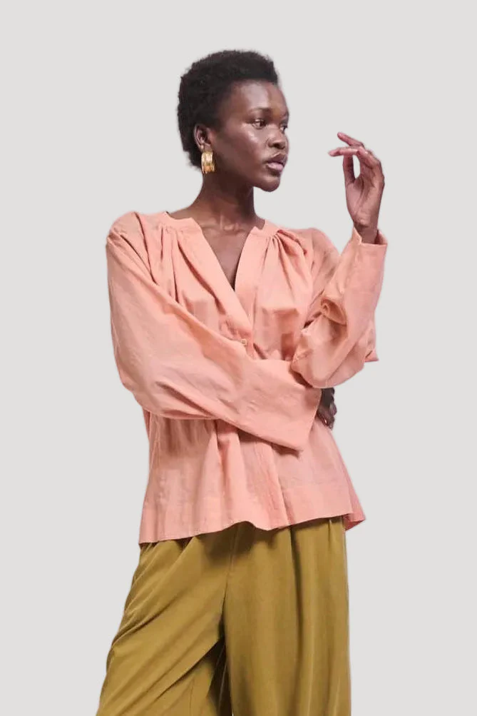 Jamie Haller - The Pascale Blouse in Dusty Peach - Image 4