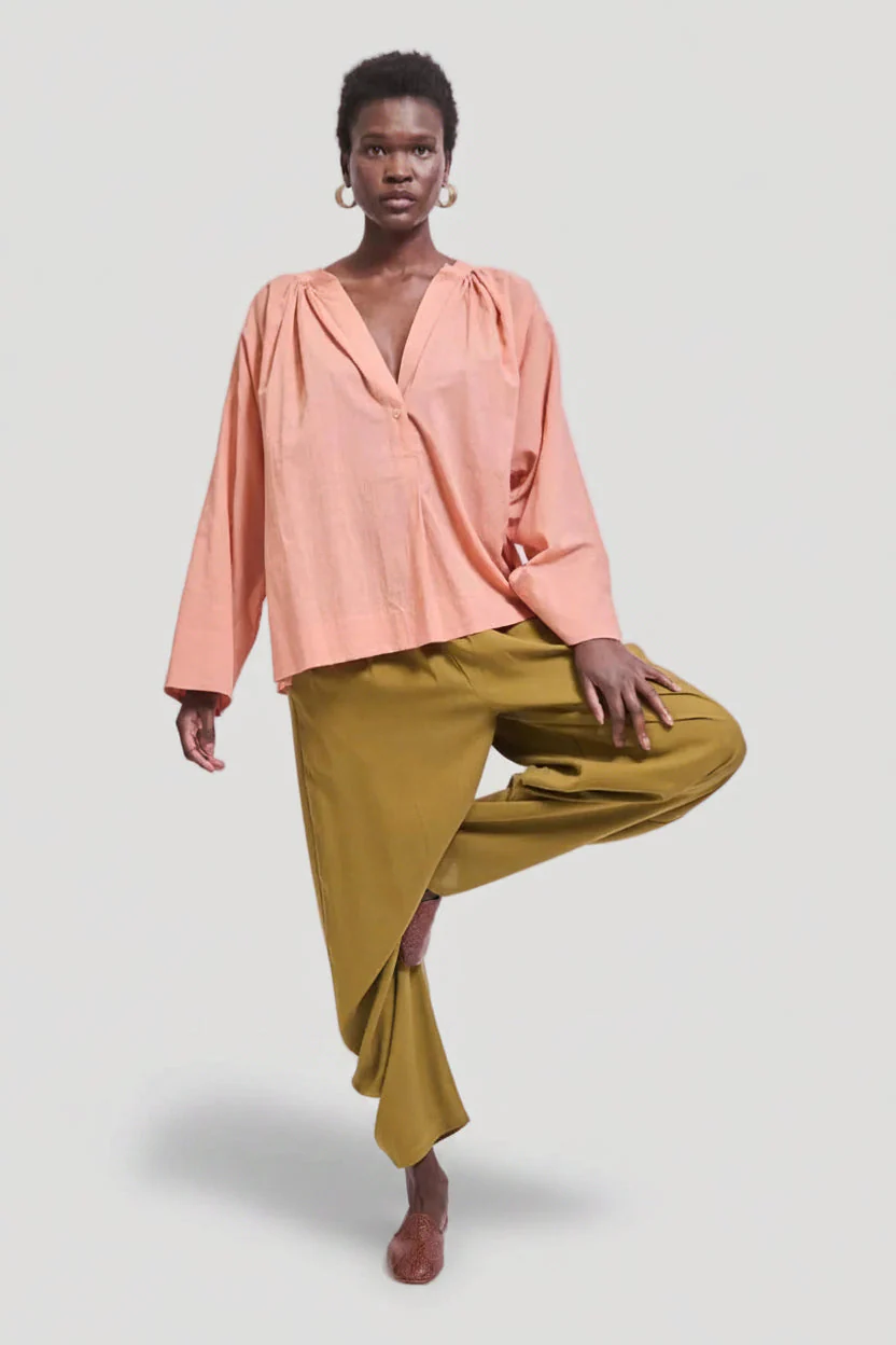 Jamie Haller - The Pascale Blouse in Dusty Peach - Image 7