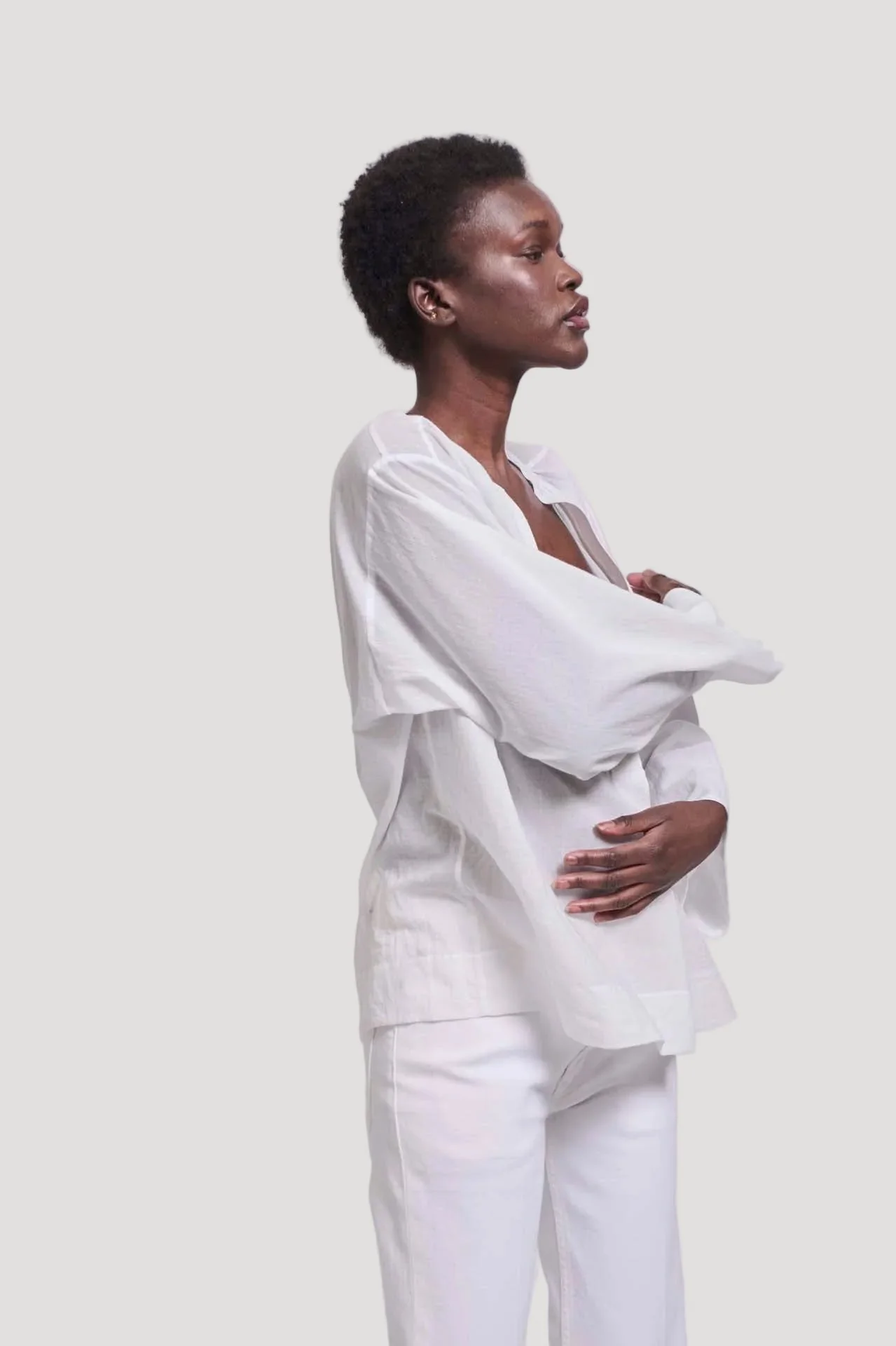 Jamie Haller - The Pascale Blouse in White - Image 2