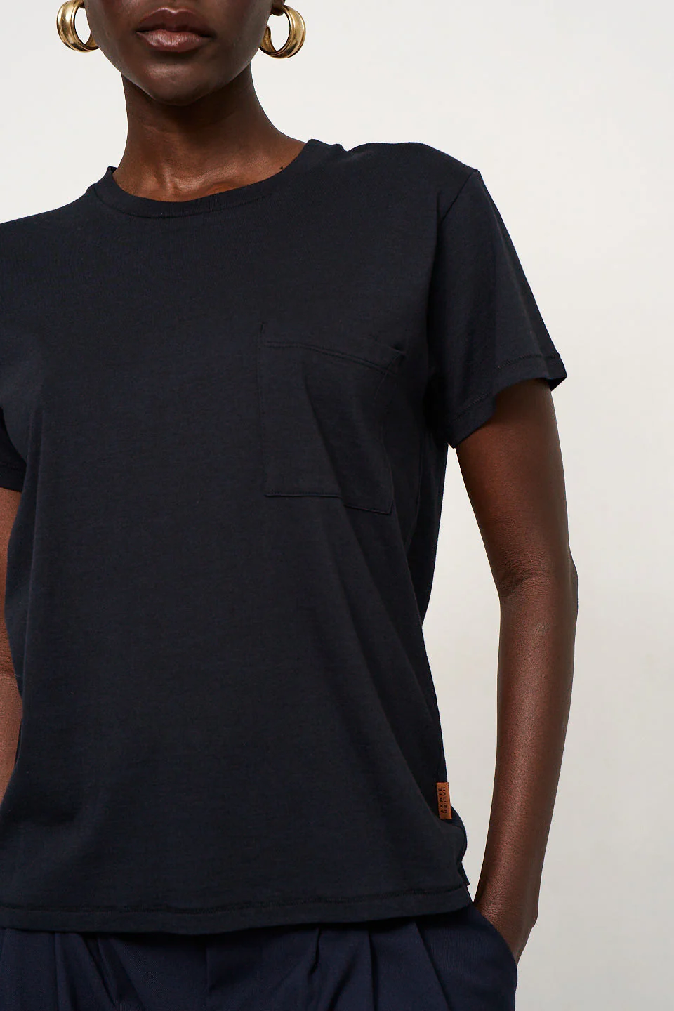 Jamie Haller - The Pocket Tee in Black - Image 3