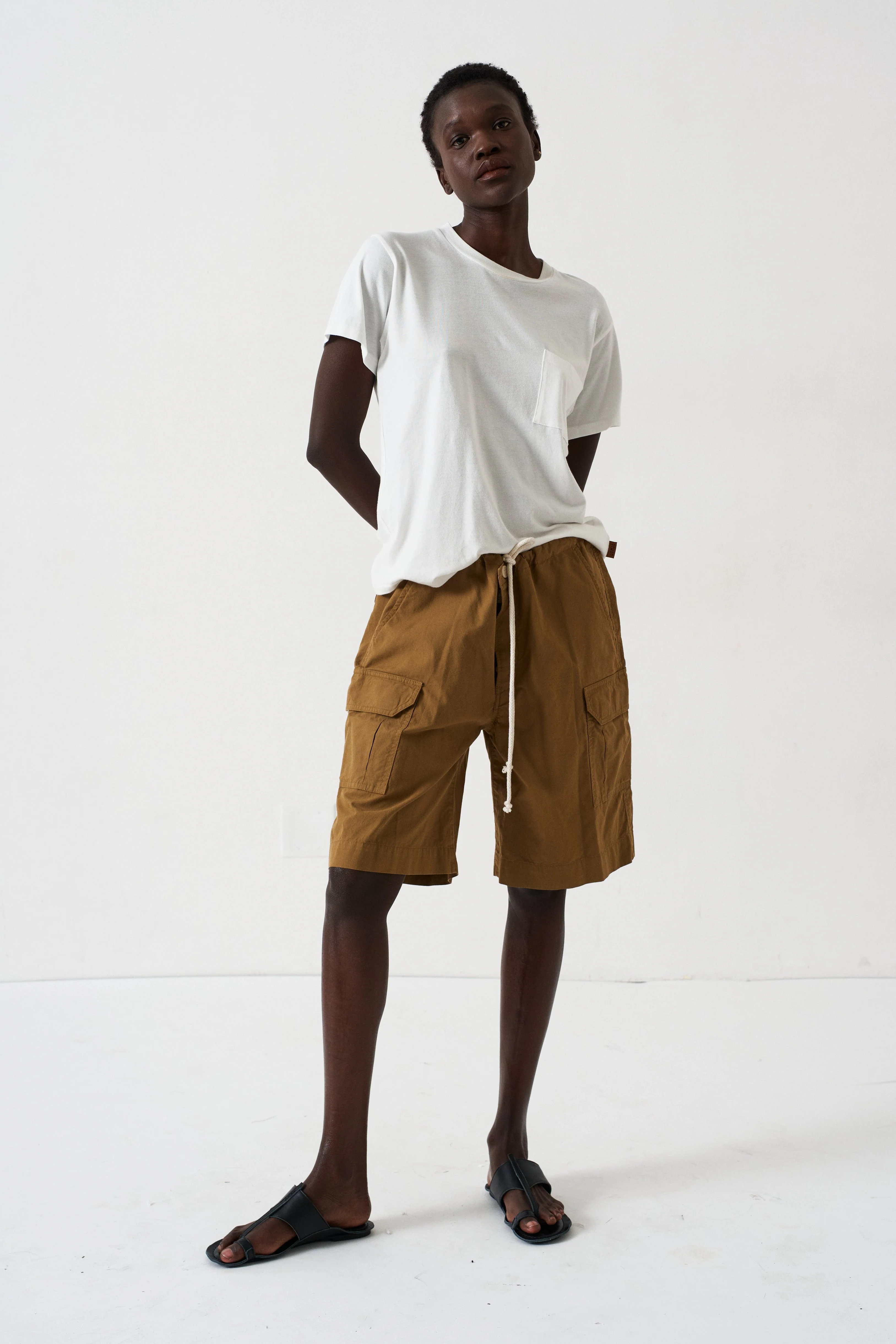 Jamie Haller - The Rope Tie Cargo Short in Camel - Image 3