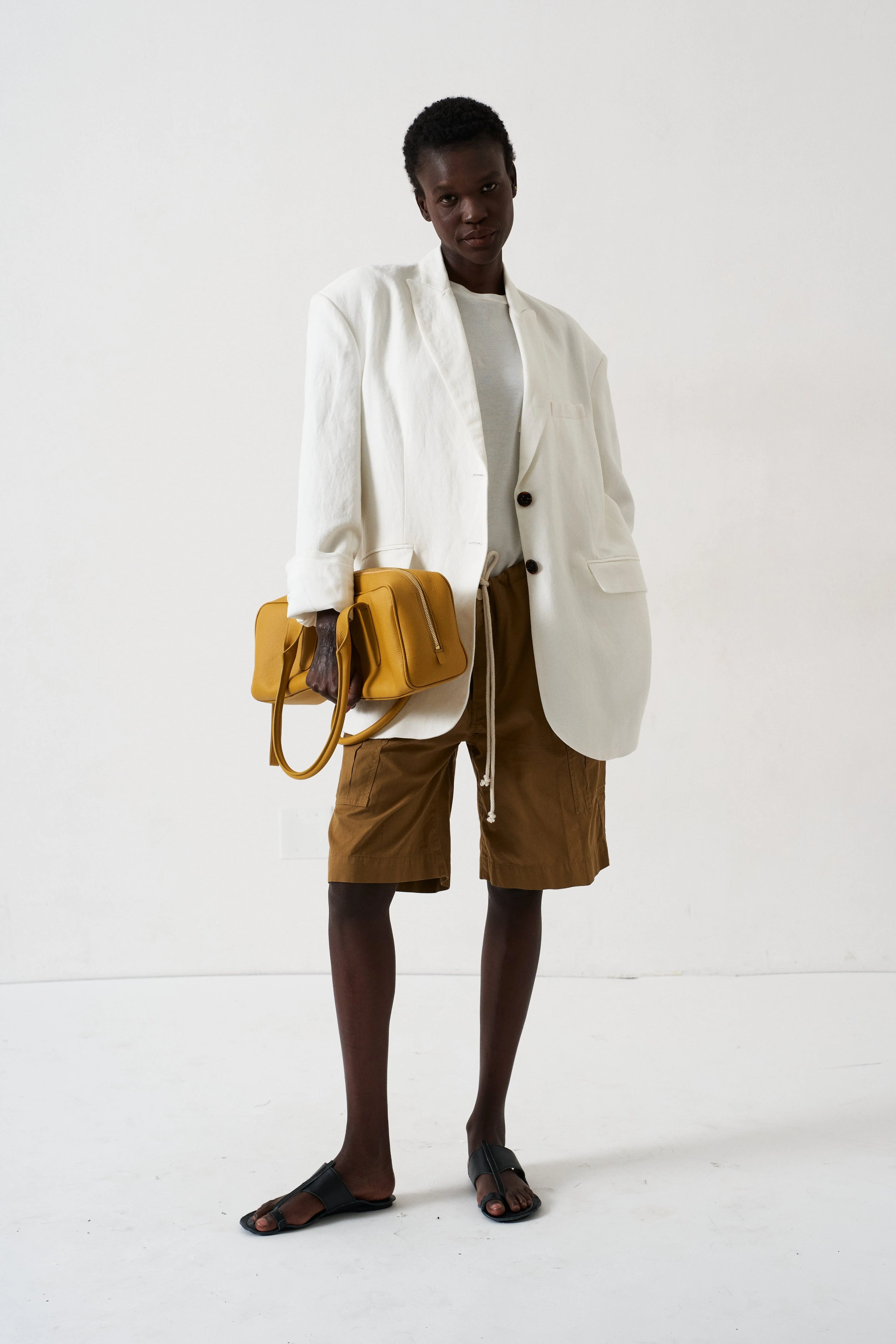 Jamie Haller - The Rope Tie Cargo Short in Camel - Image 5