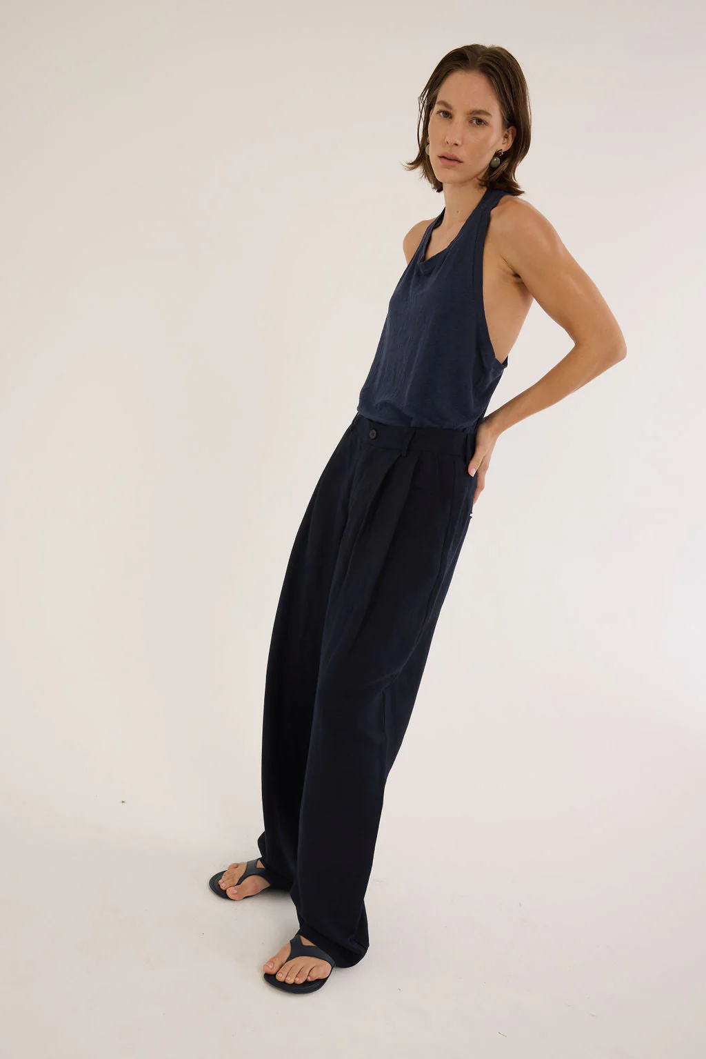 Jamie Haller - The San Diego Sandal in Navy - Image 5