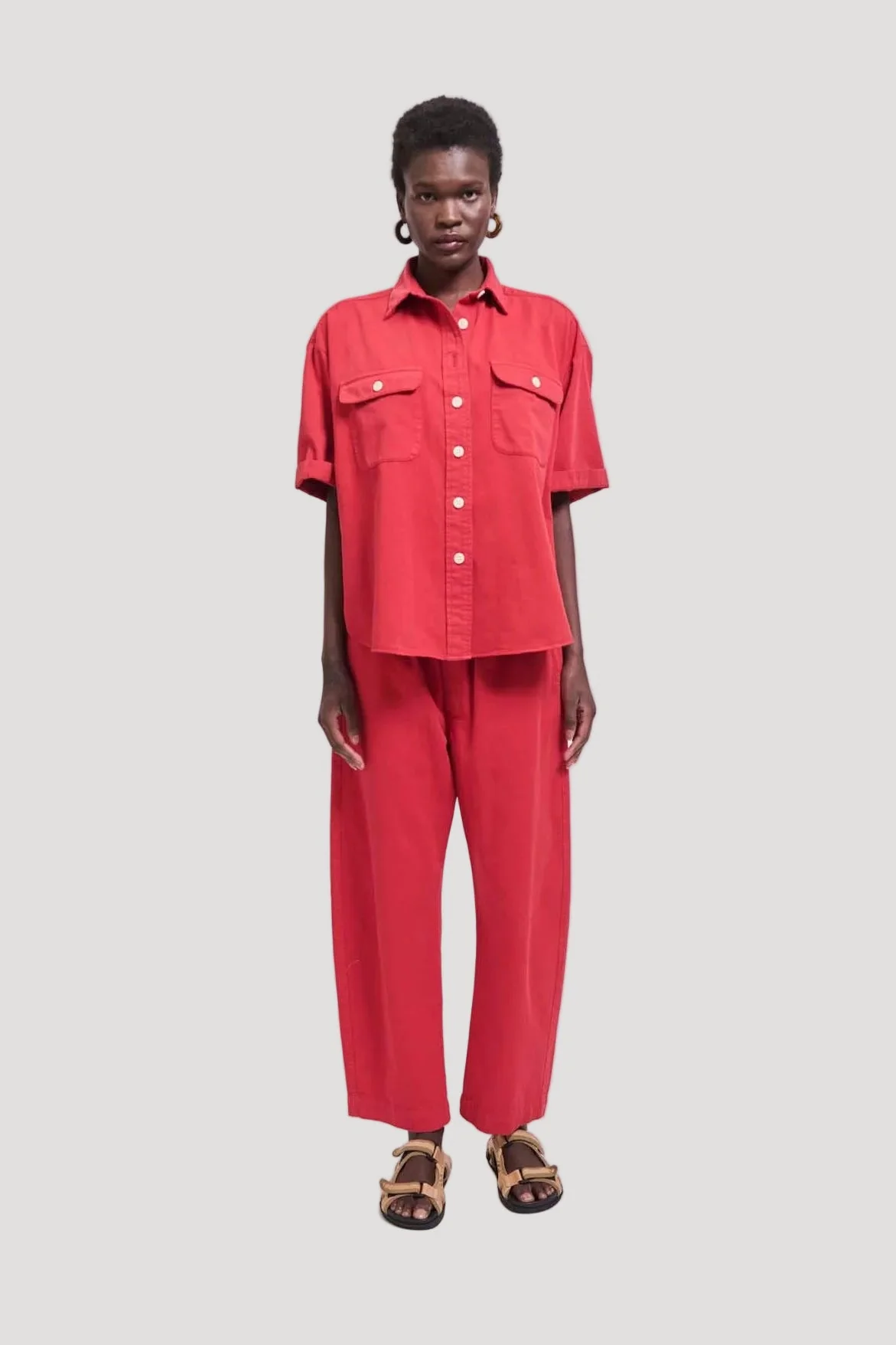 Jamie Haller - The Scout Shirt in Red - Image 4