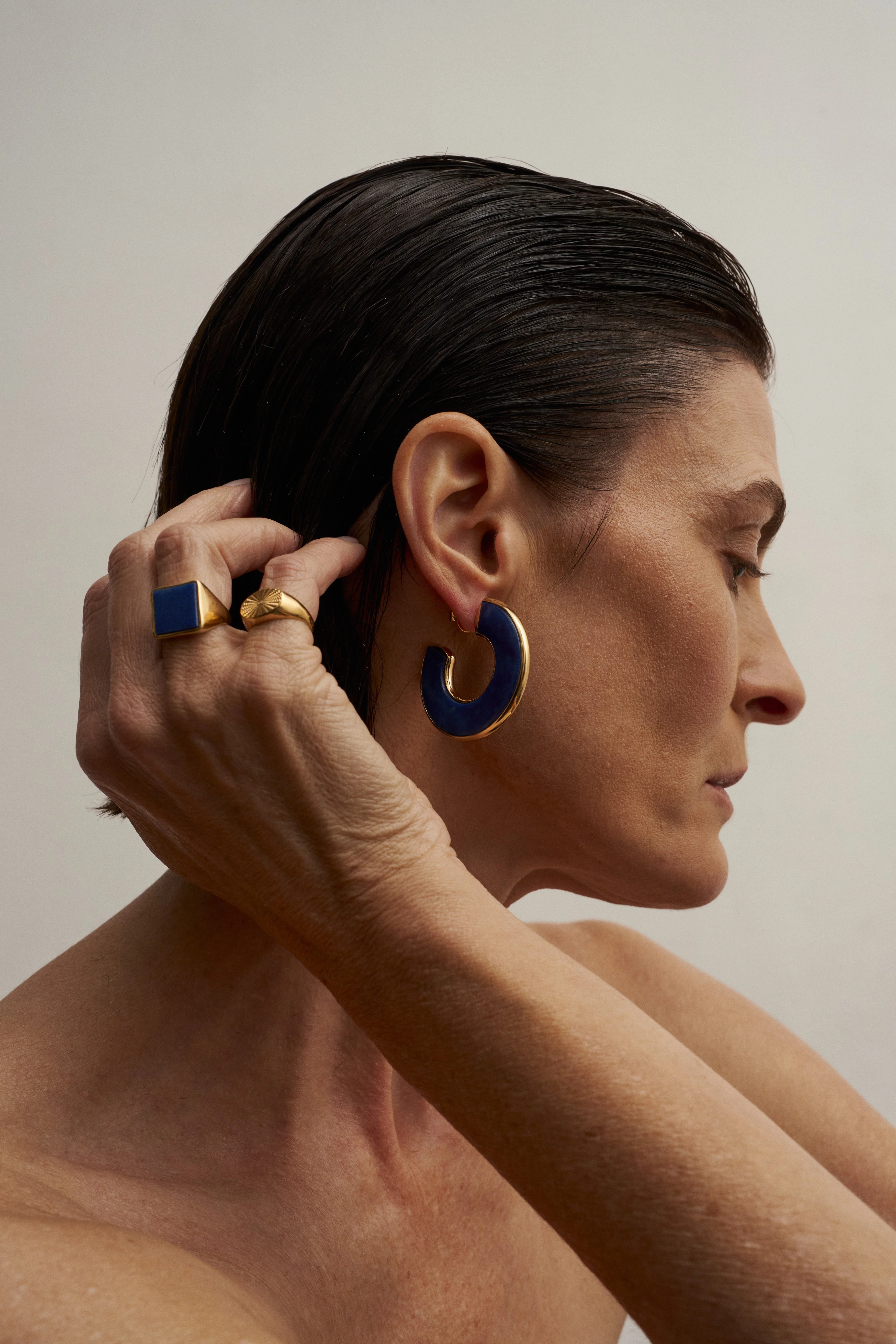 Jamie Haller - The Stone Hoop in Blue Aventurine - Image 3