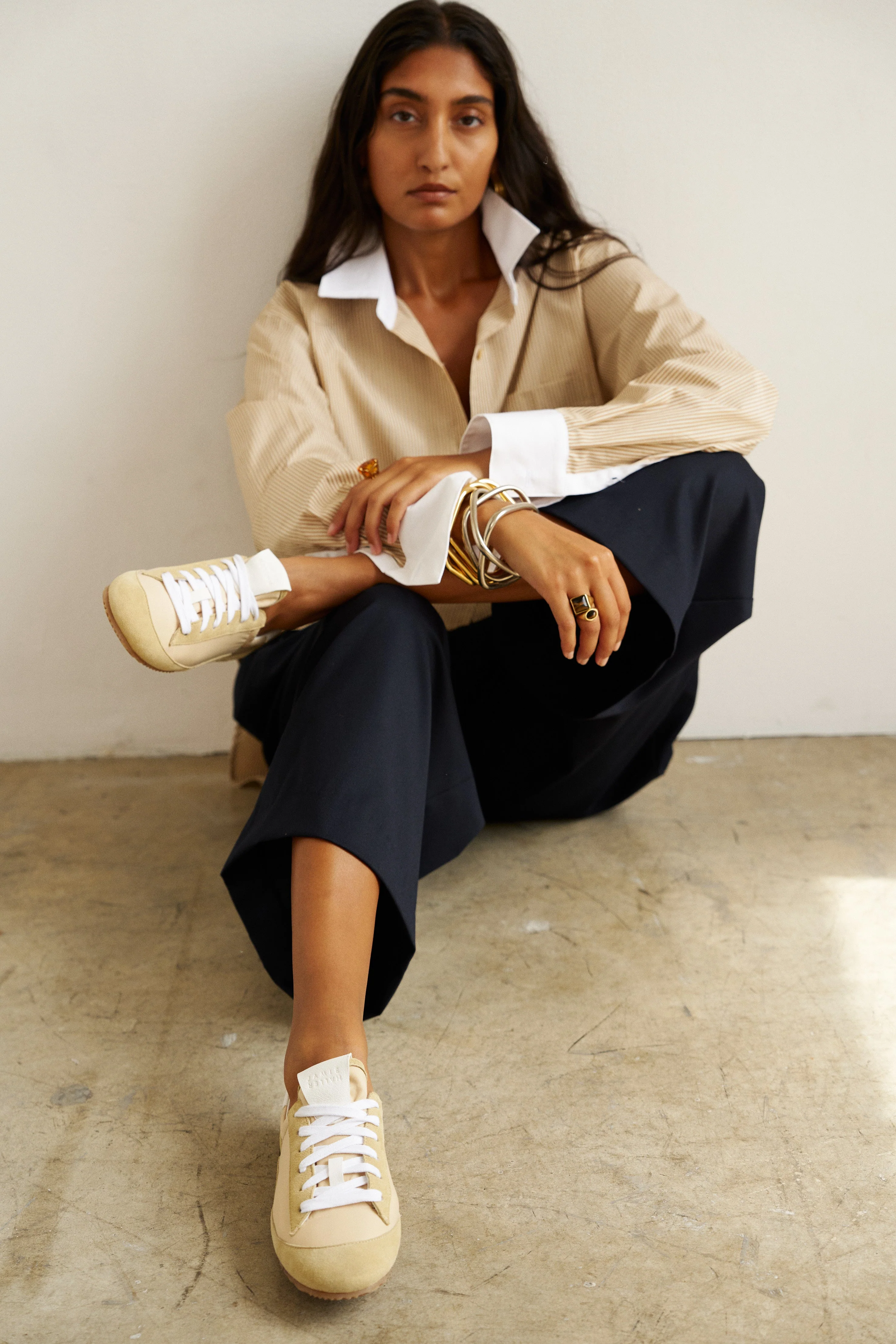 Jamie Haller - The Tipped Weekend Shirt in Honey Stripe - Image 10