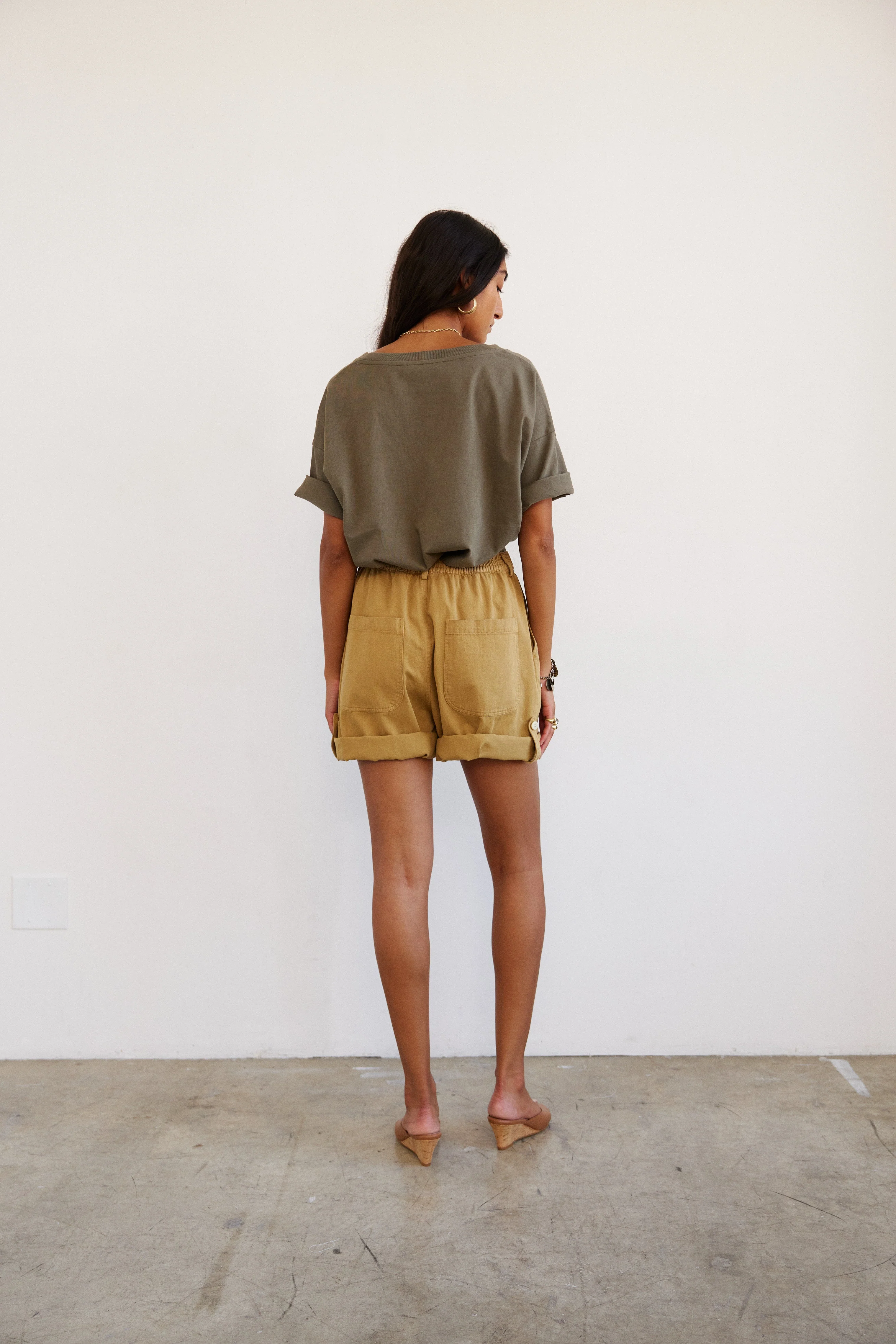 Jamie Haller - The V Tee in Olive - Image 6