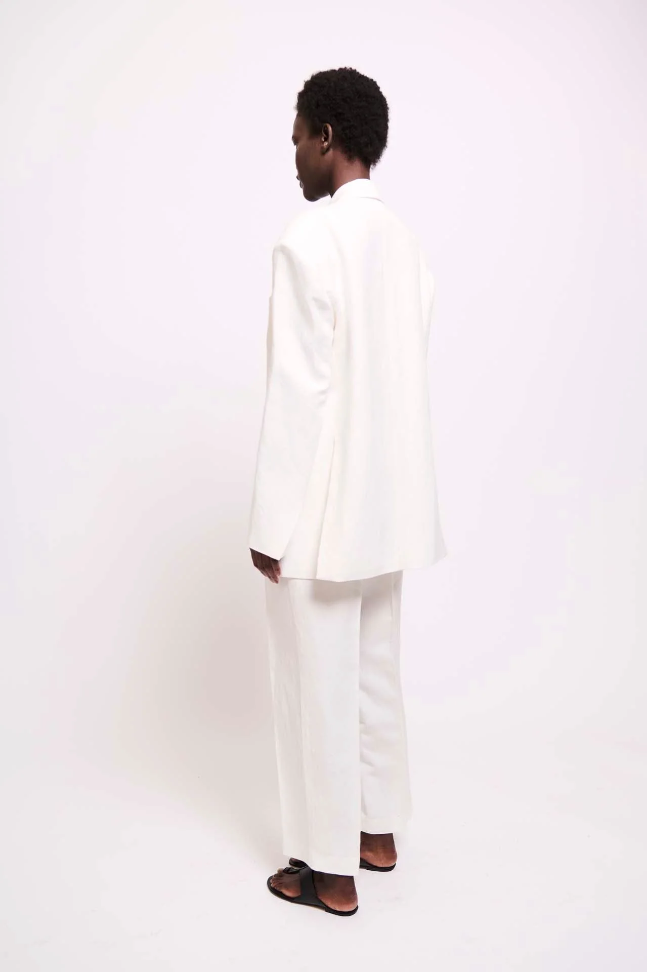 Jamie Haller - The Waist Tape Trouser in White - Image 7