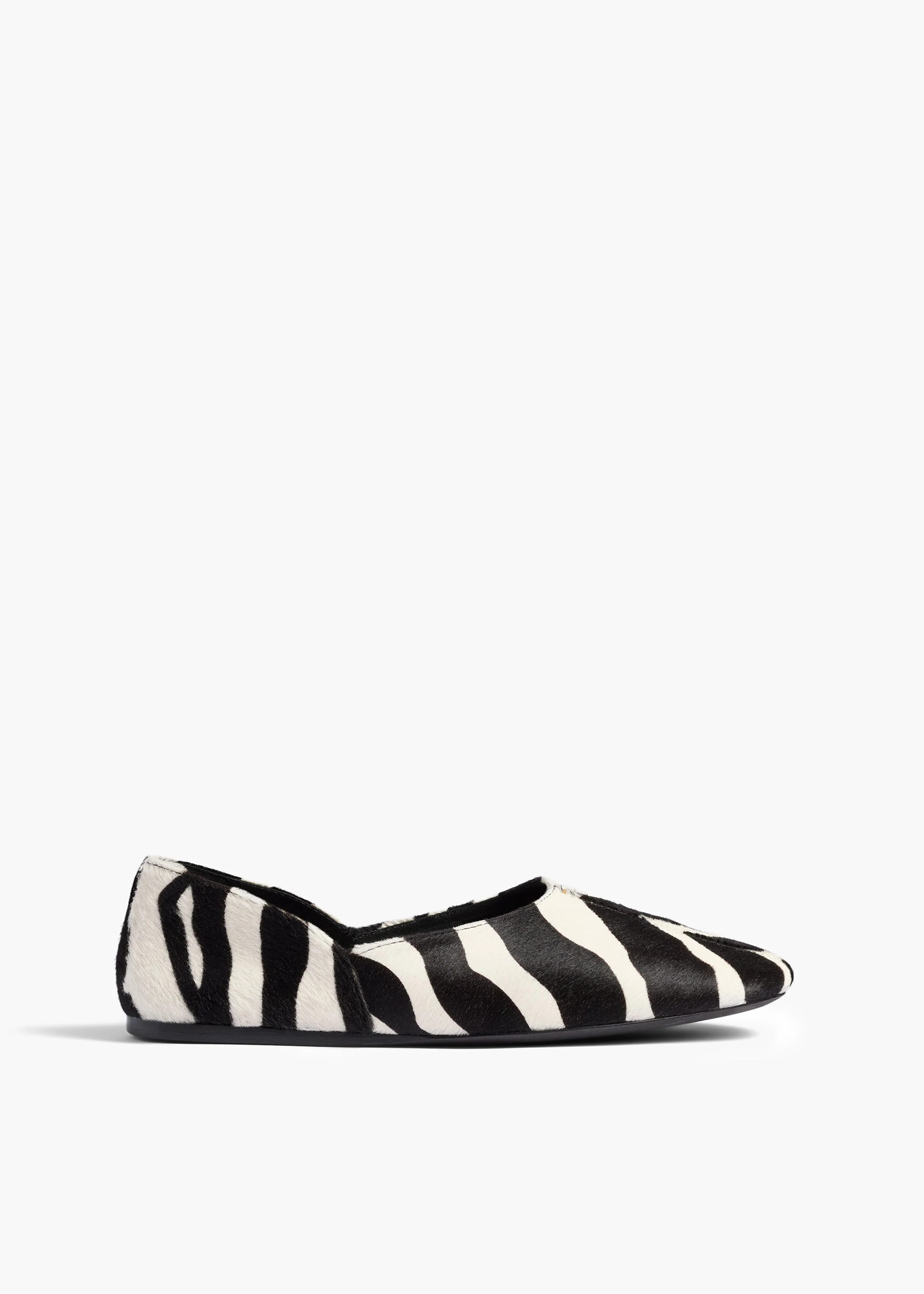Khaite - Jane Flat in Zebra Print Haircalf - Image 5
