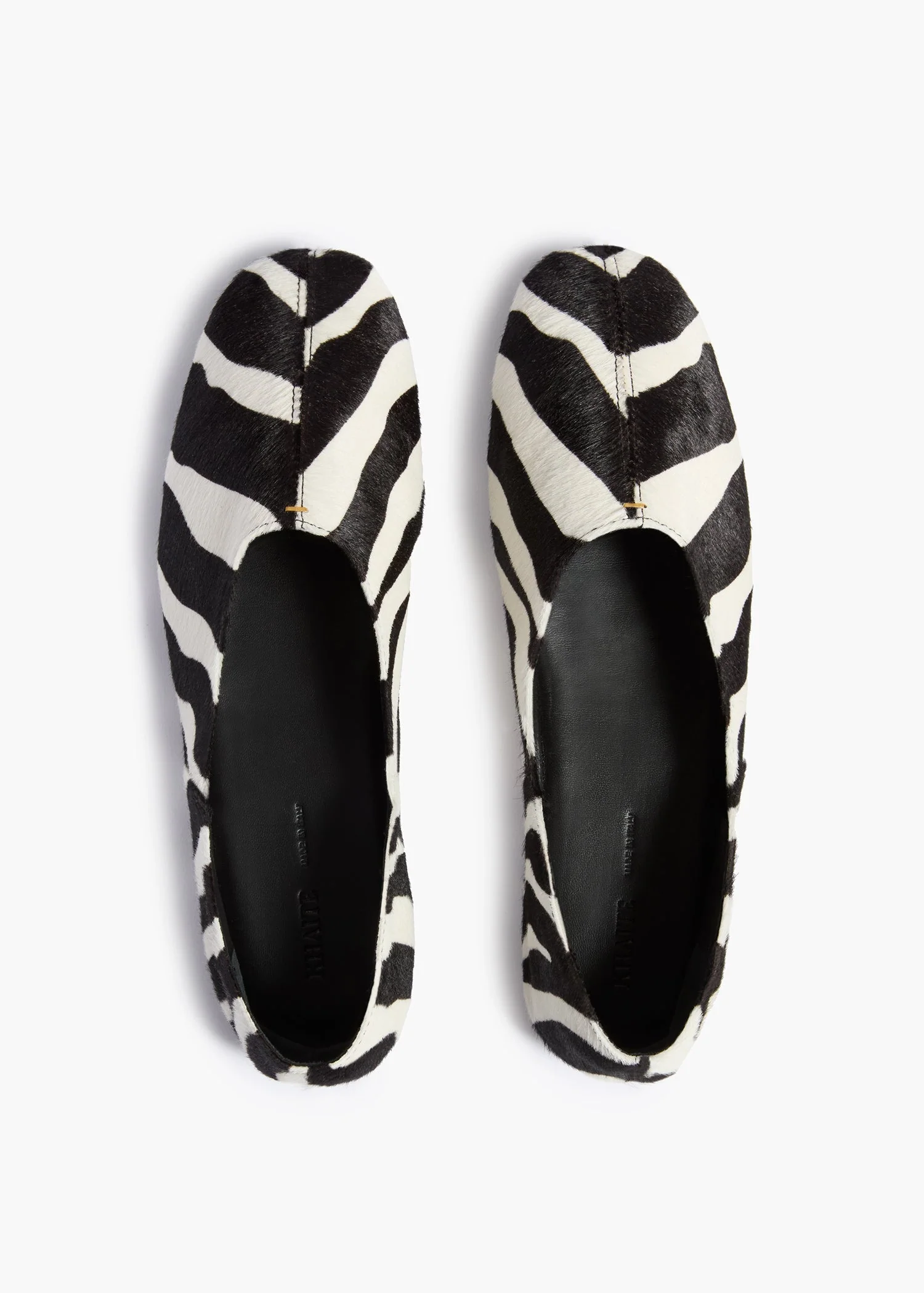 Khaite - Jane Flat in Zebra Print Haircalf - Image 7
