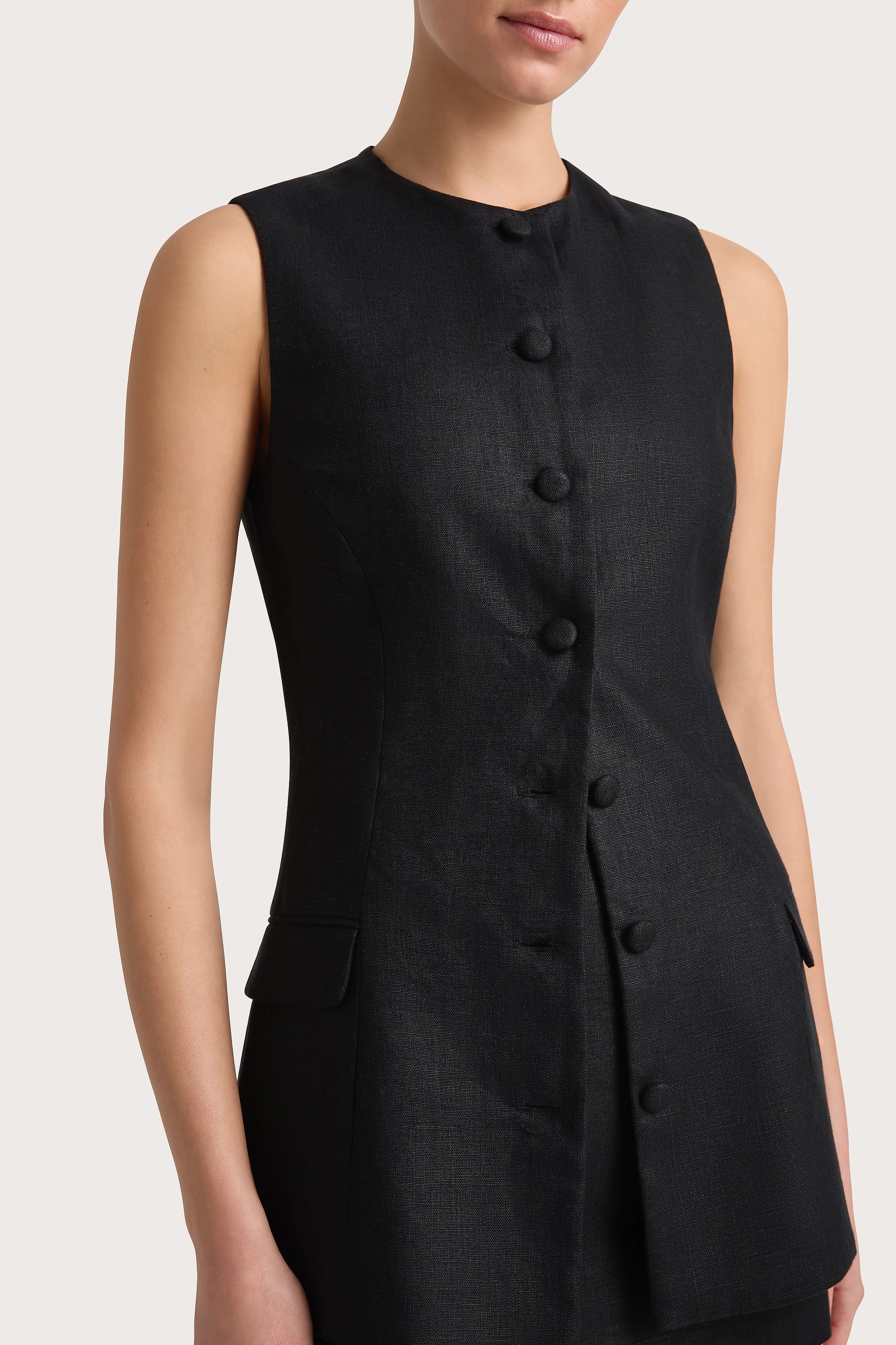 Faithfull - Jane Vest Black - Final Sale - Image 3