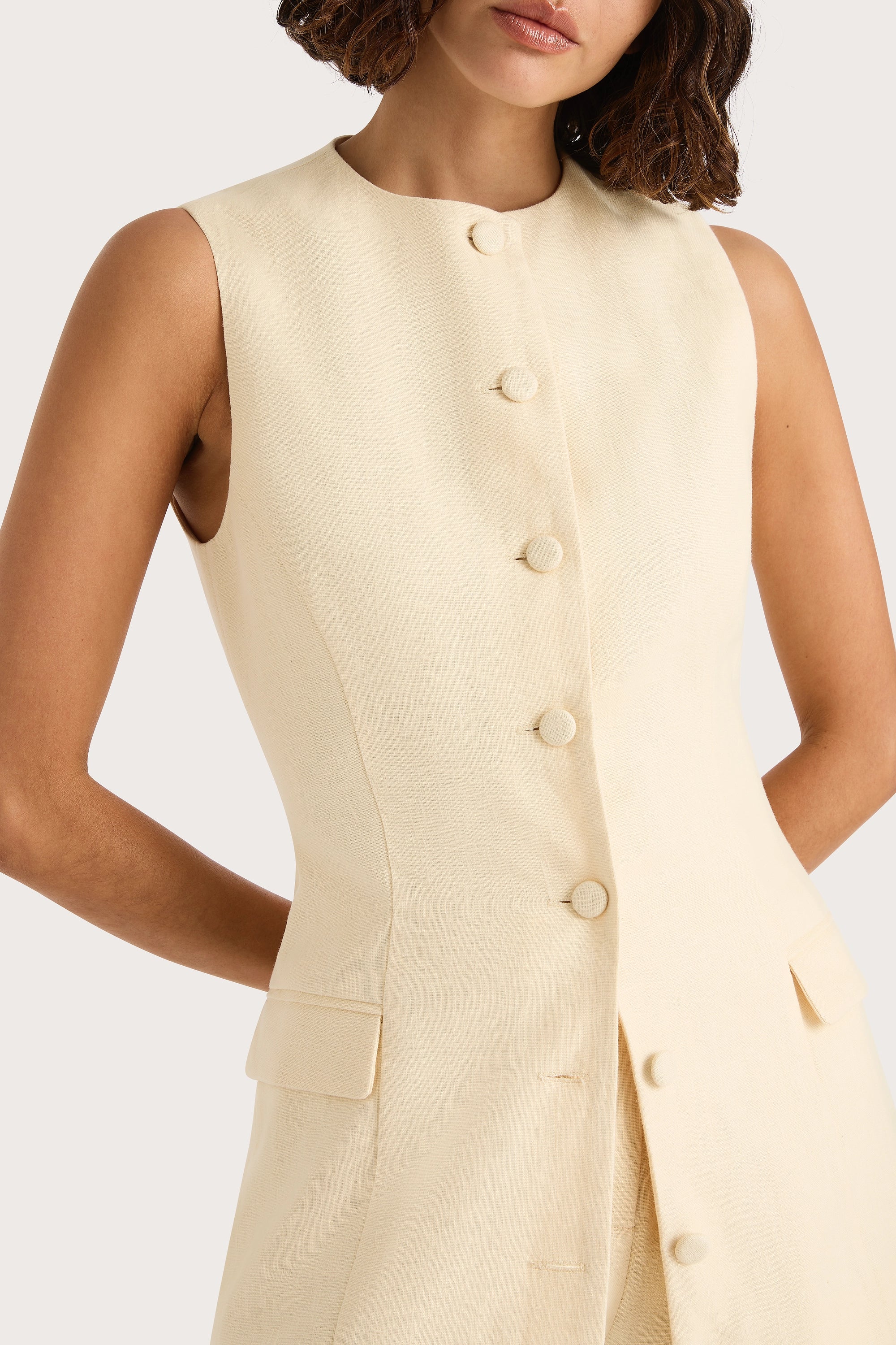 Faithfull - Jane Vest Butter - Final Sale - Image 7