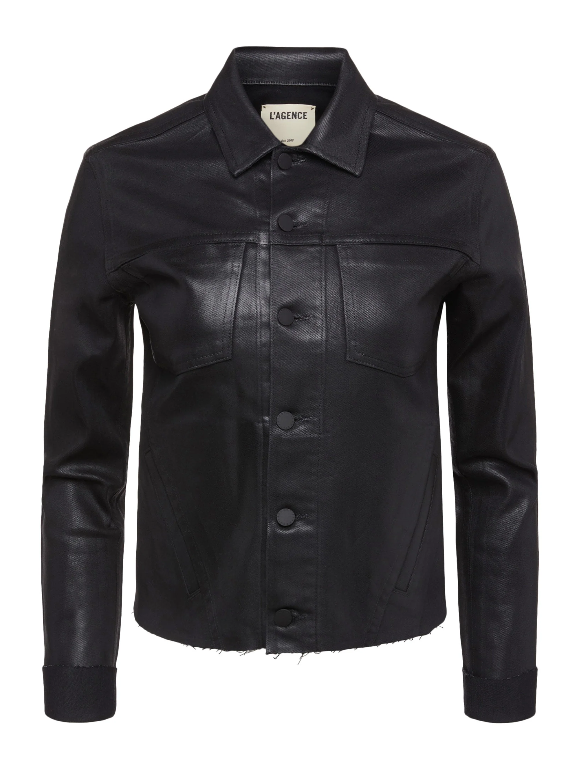 L'AGENCE - Janelle Coated Jean Jacket - Image 6