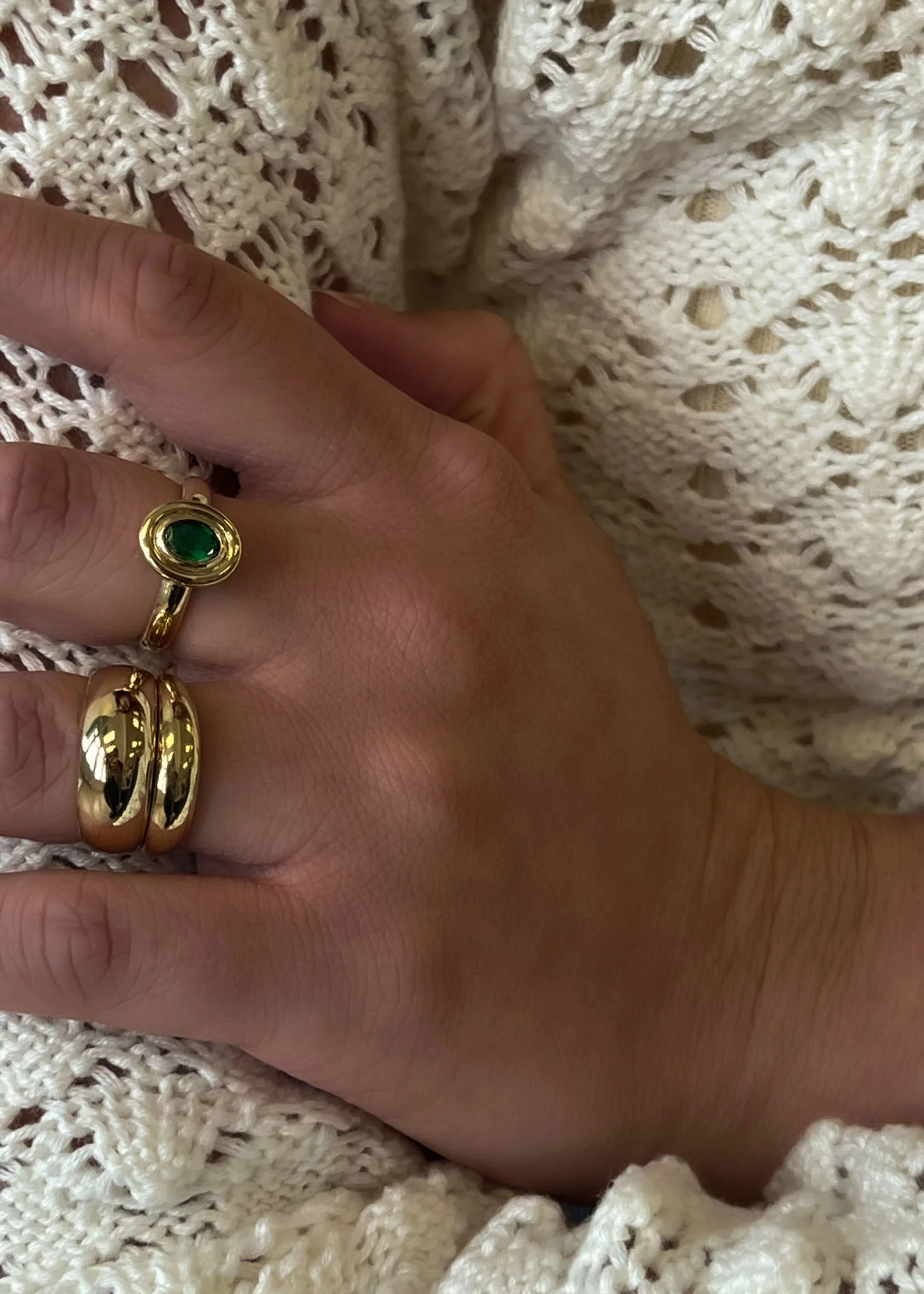 Kinn - Jardin Oval Ring Emerald - Image 3