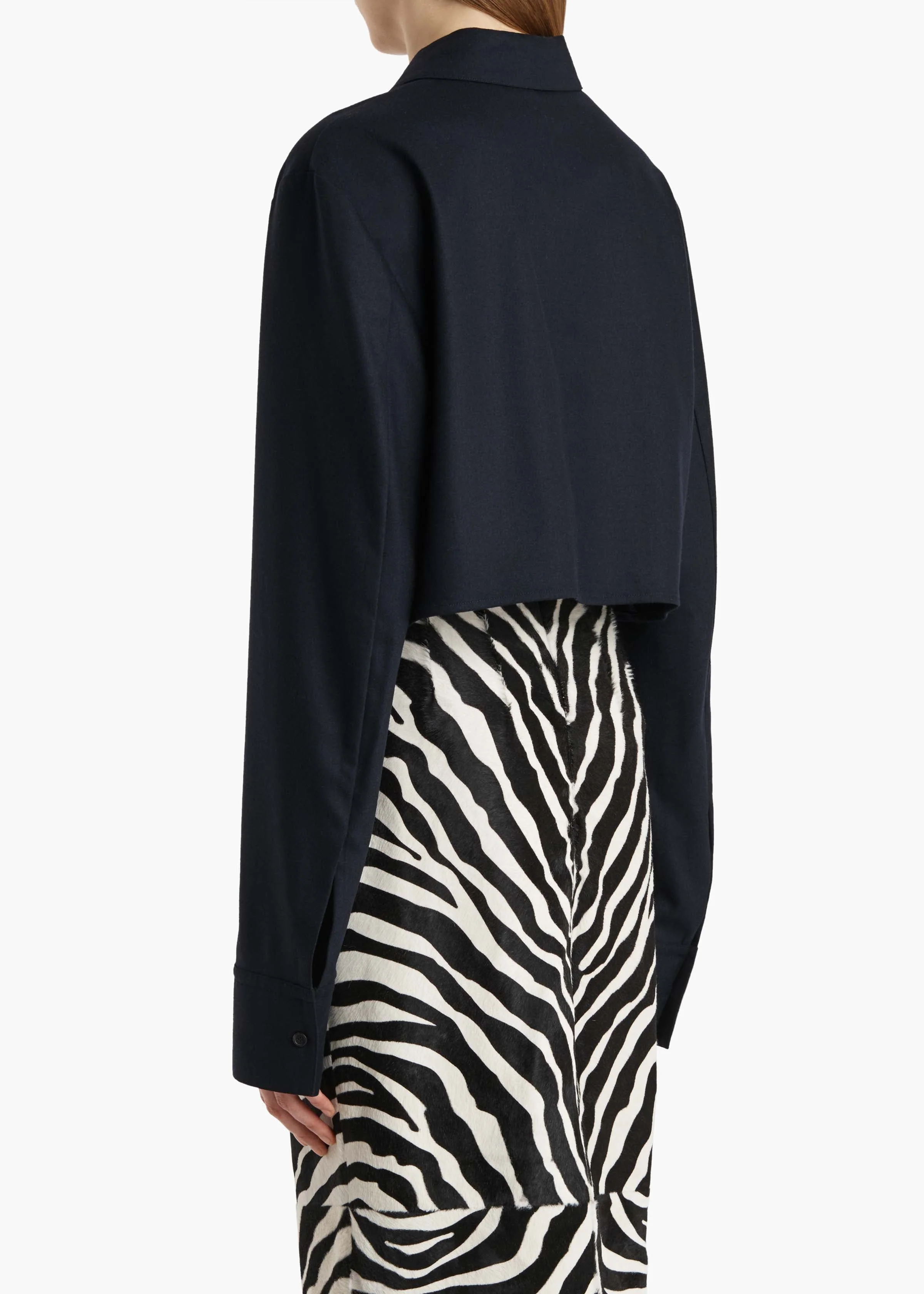 Khaite - Jasen Top in Dark Navy Wool Cashmere - Image 11