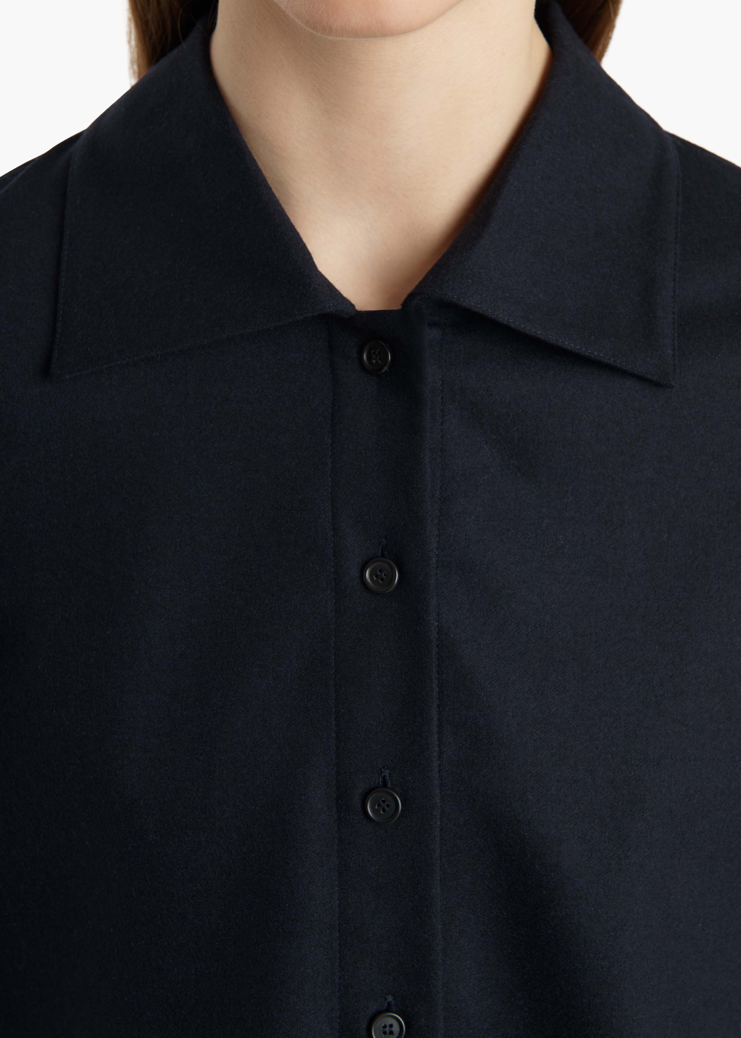 Khaite - Jasen Top in Dark Navy Wool Cashmere - Image 12